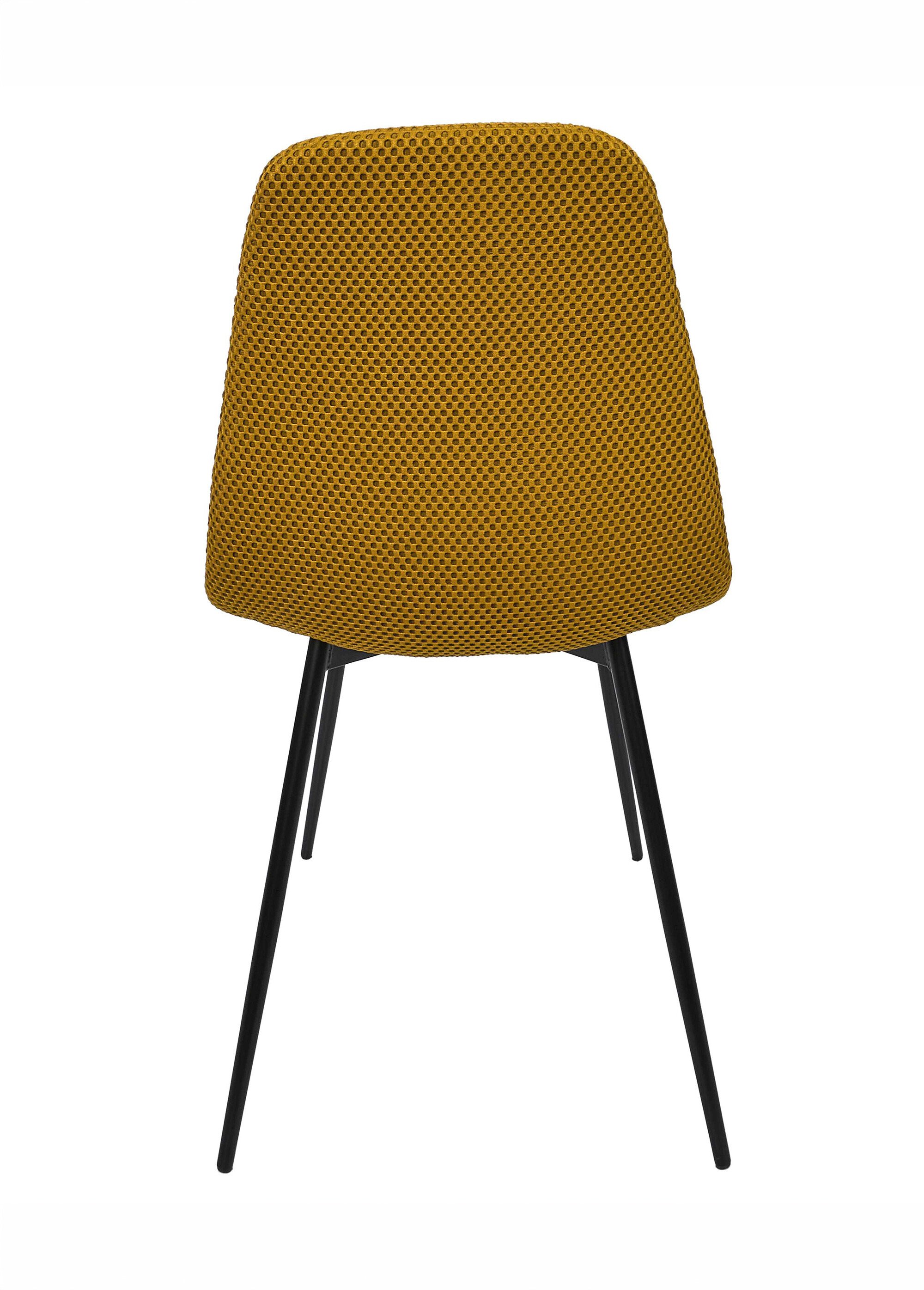 Set 4 Chaises design maille mesh ATOME JAUNE CMP-HD0472 DO1