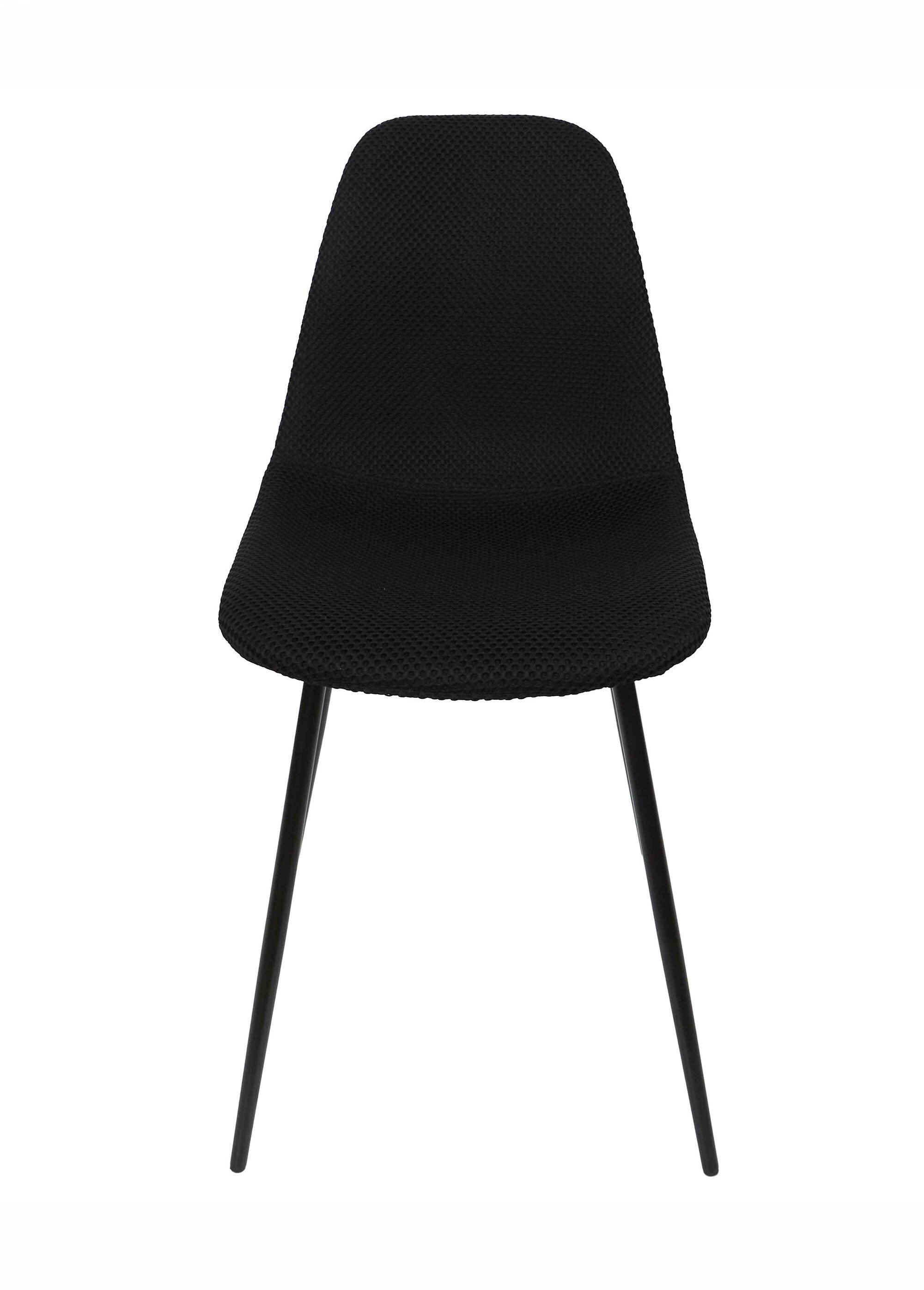 Set 4 Chaises design maille mesh ATOME NOIR CMP-HD0472 DE1