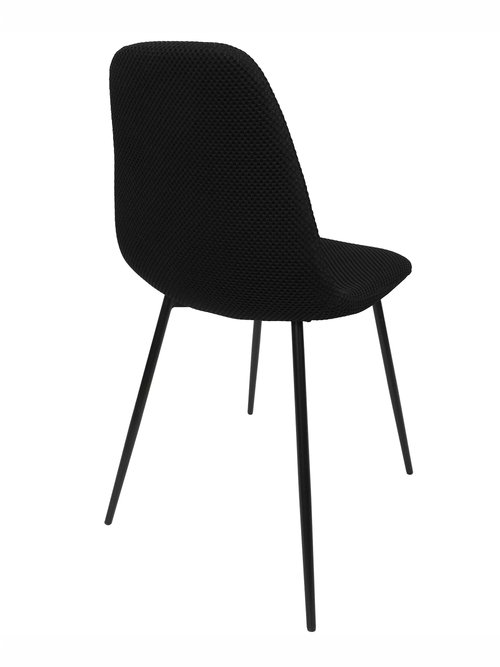 Set 4 Chaises design maille mesh ATOME NOIR CMP-HD0472 DO1