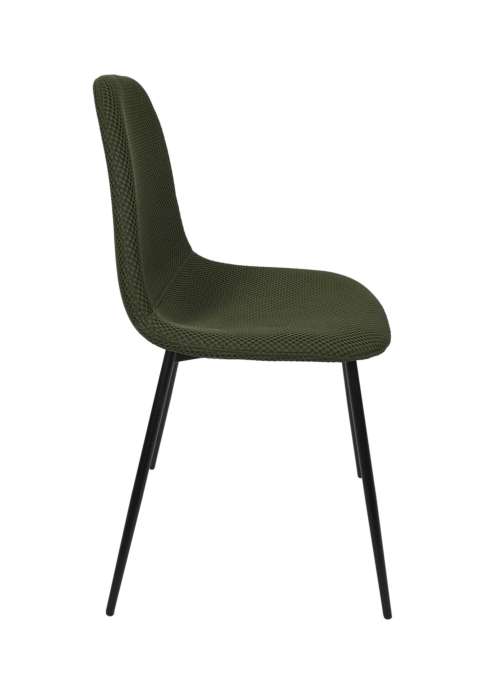 Set 4 Chaises design maille mesh ATOME VERT CMP-HD0472 DR1