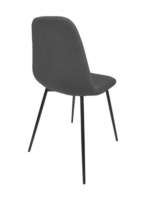 Set 4 Chaises design maille mesh ATOME GRIS CMP-HD0472 DO1