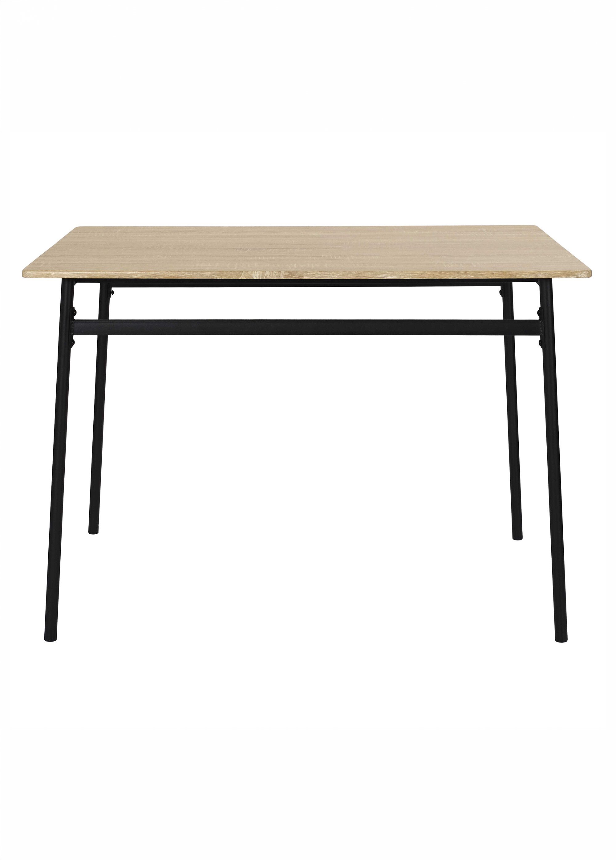 Table à manger esprit industriel LOKA MARRON CMP-HD0565 DE1