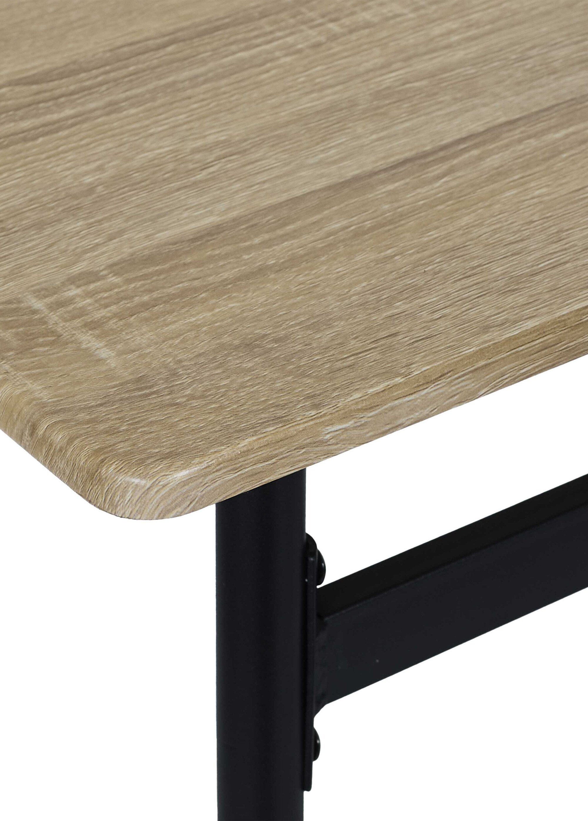 Table à manger esprit industriel LOKA MARRON CMP-HD0565 DE2