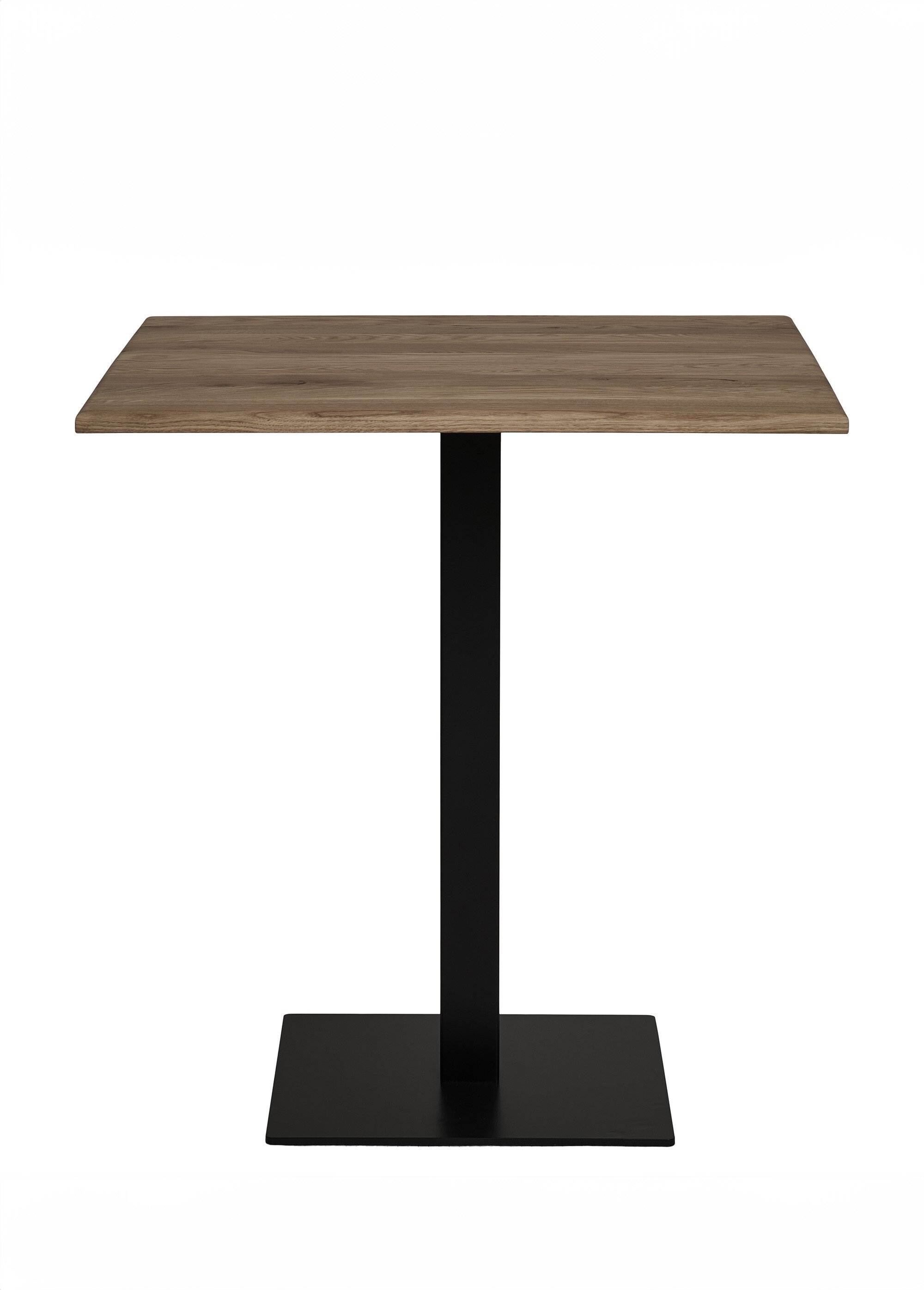 Table carrée en chêne, piètement métal 2F FUME HN-2250004 DE1