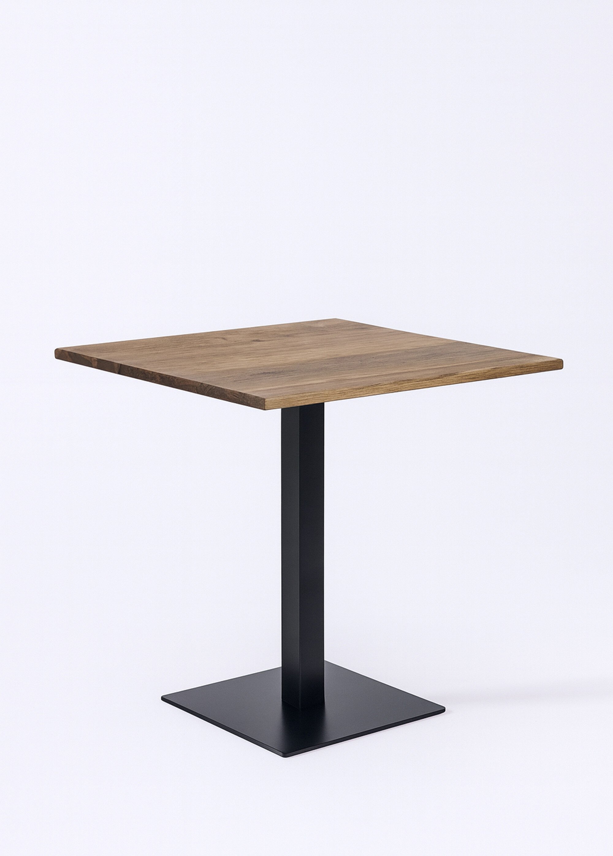 Table carrée en chêne, piètement métal 2F FUME HN-2250004 FA1