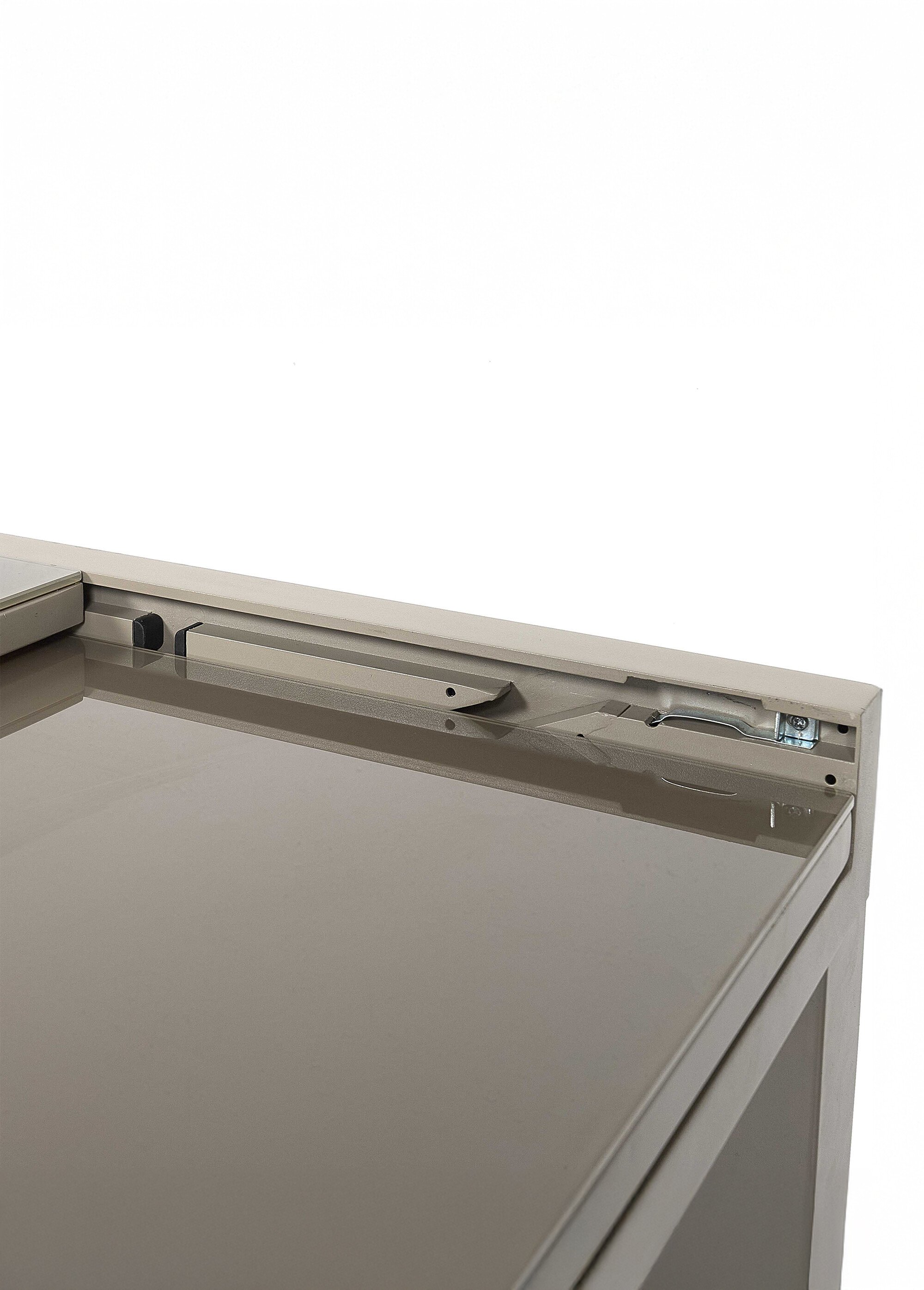 Table de jardin extensible verre, clair BEIGE CMP-HDO7319 DE3