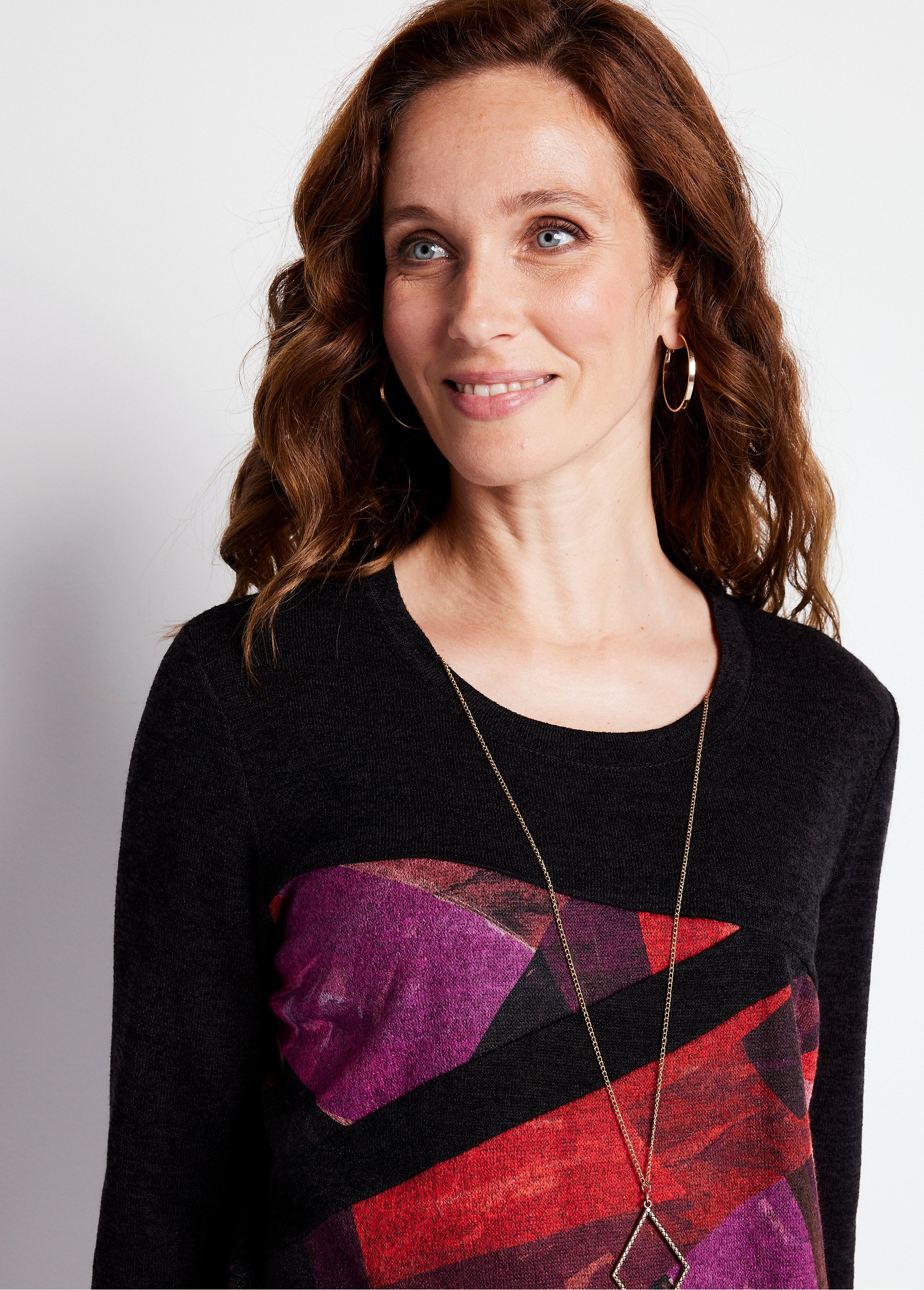 Tee-shirt long pans asymétriques