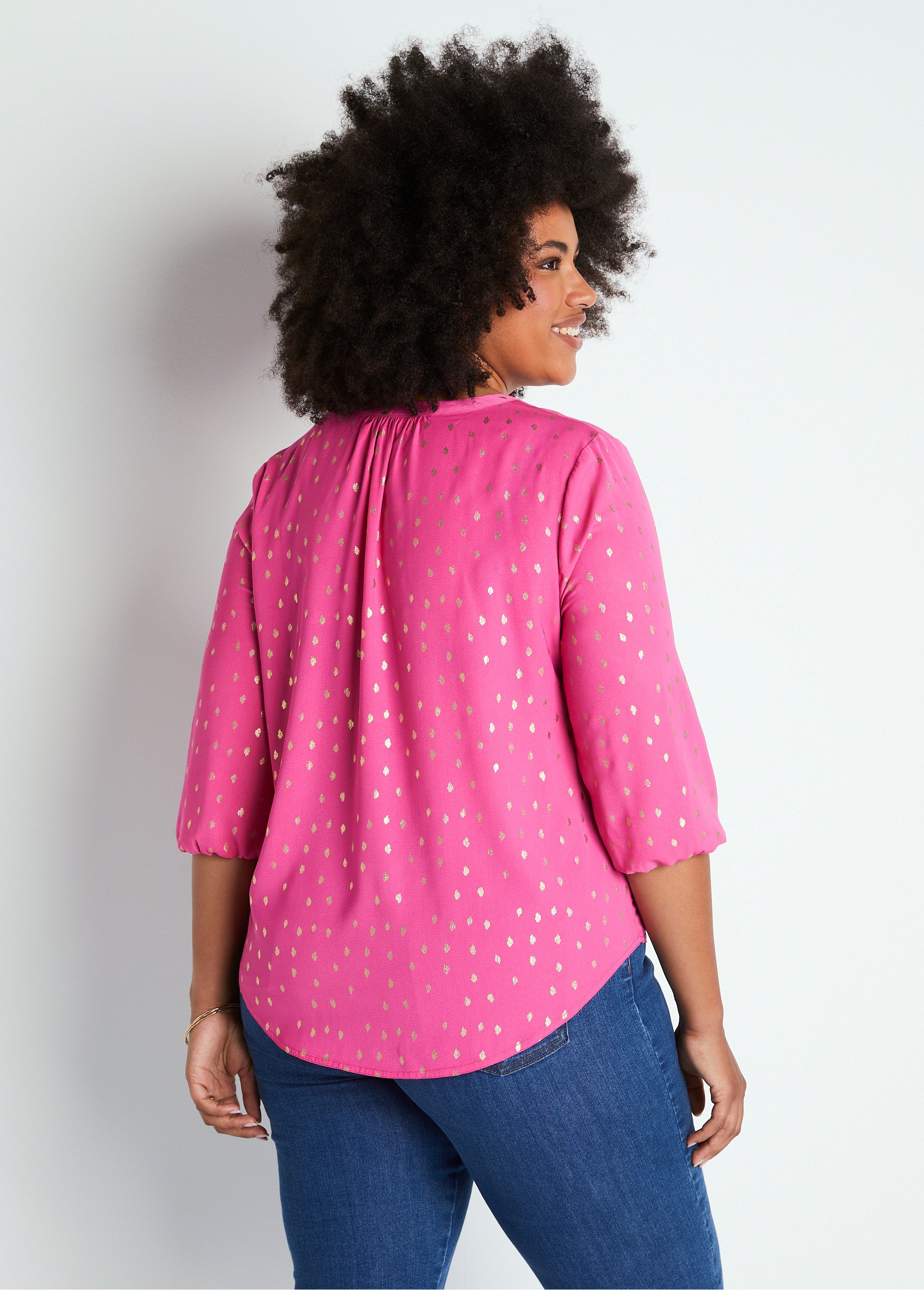 Tunique ample mi-longue manches 3/4