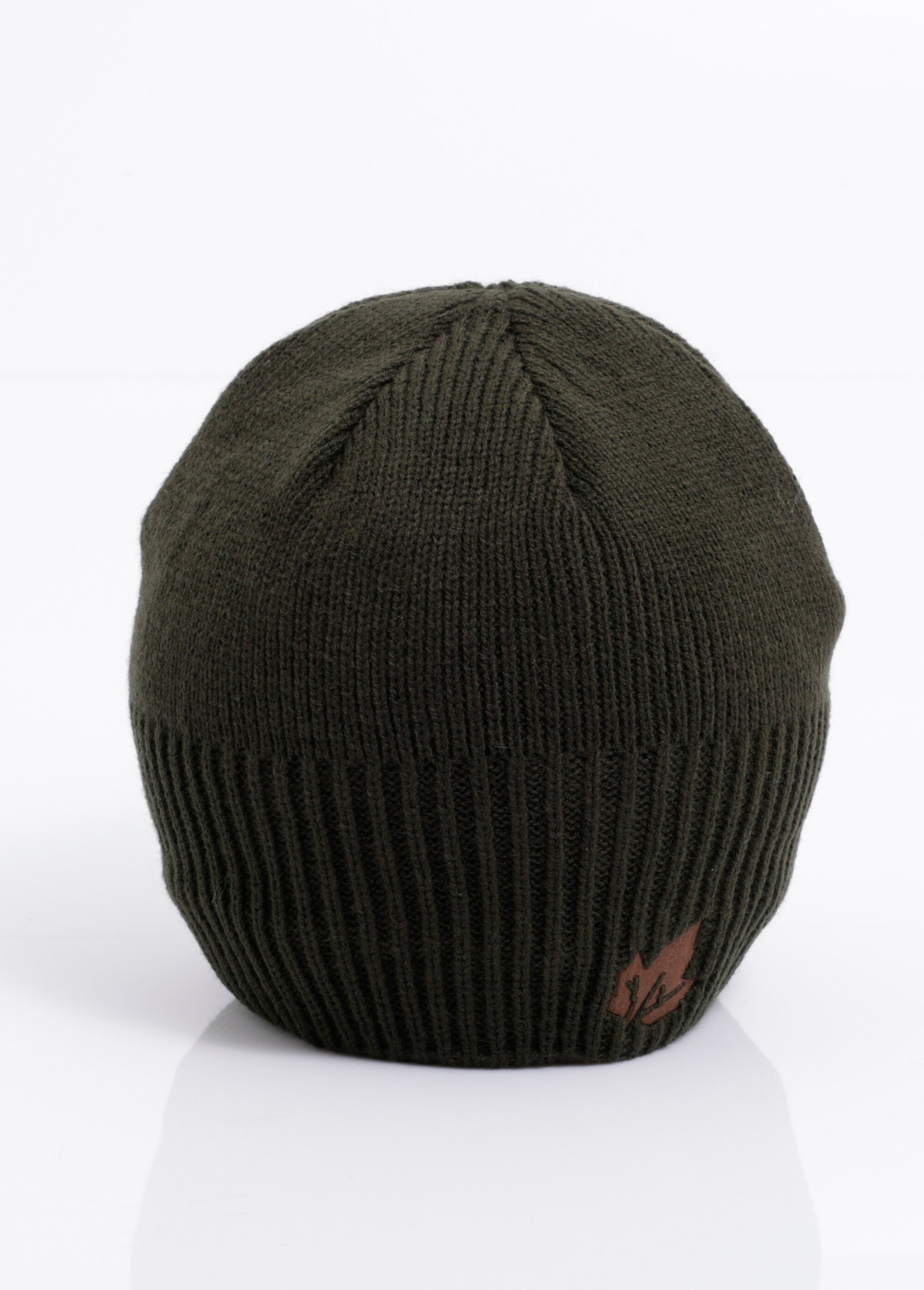 Bonnet cotelé chaud, intérieur polaire Homme Vert NES180SHM2501 FA1