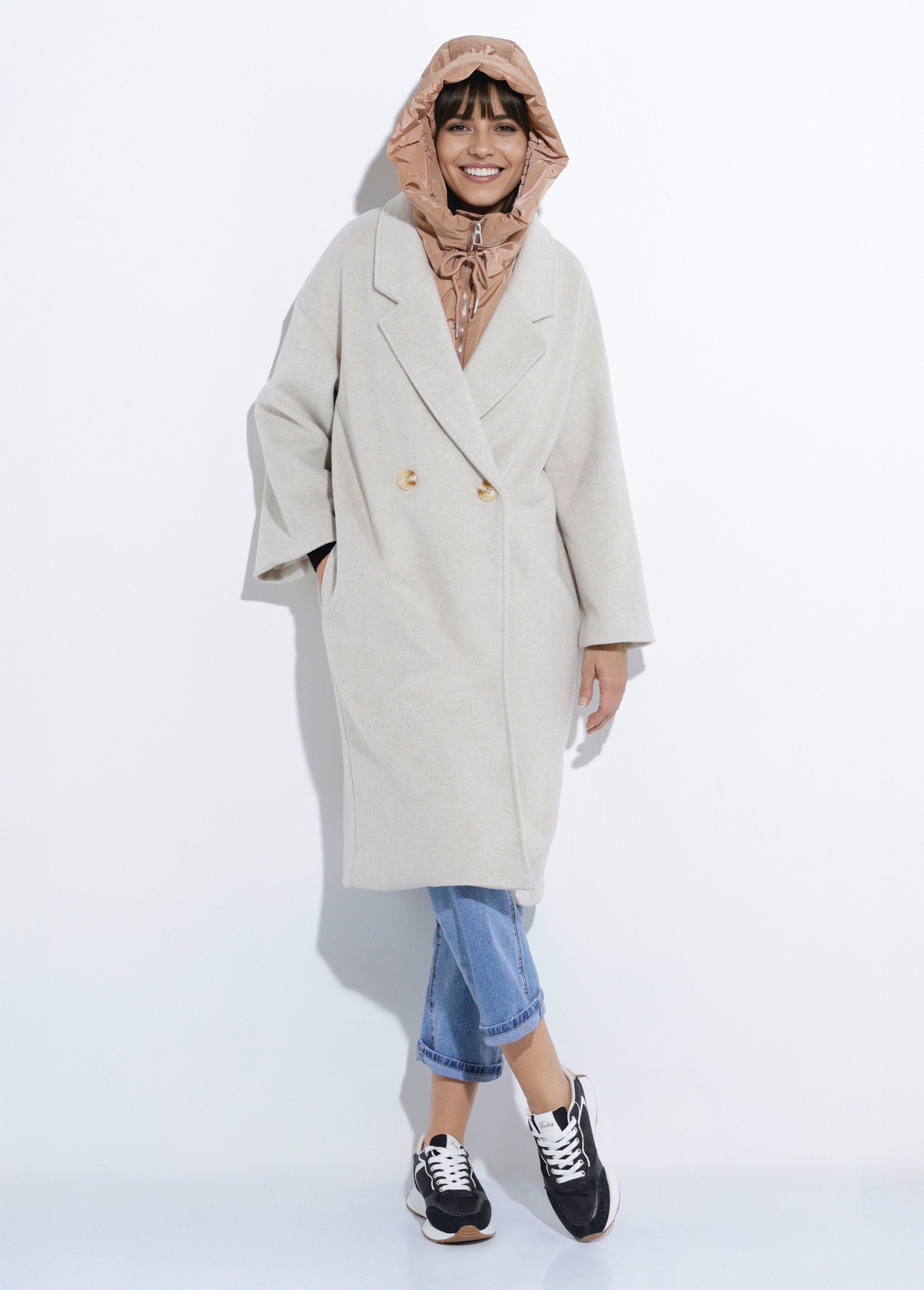 Capuche cagoule déperlante et zippée Femme Marron TD-FLCP2521 SF1