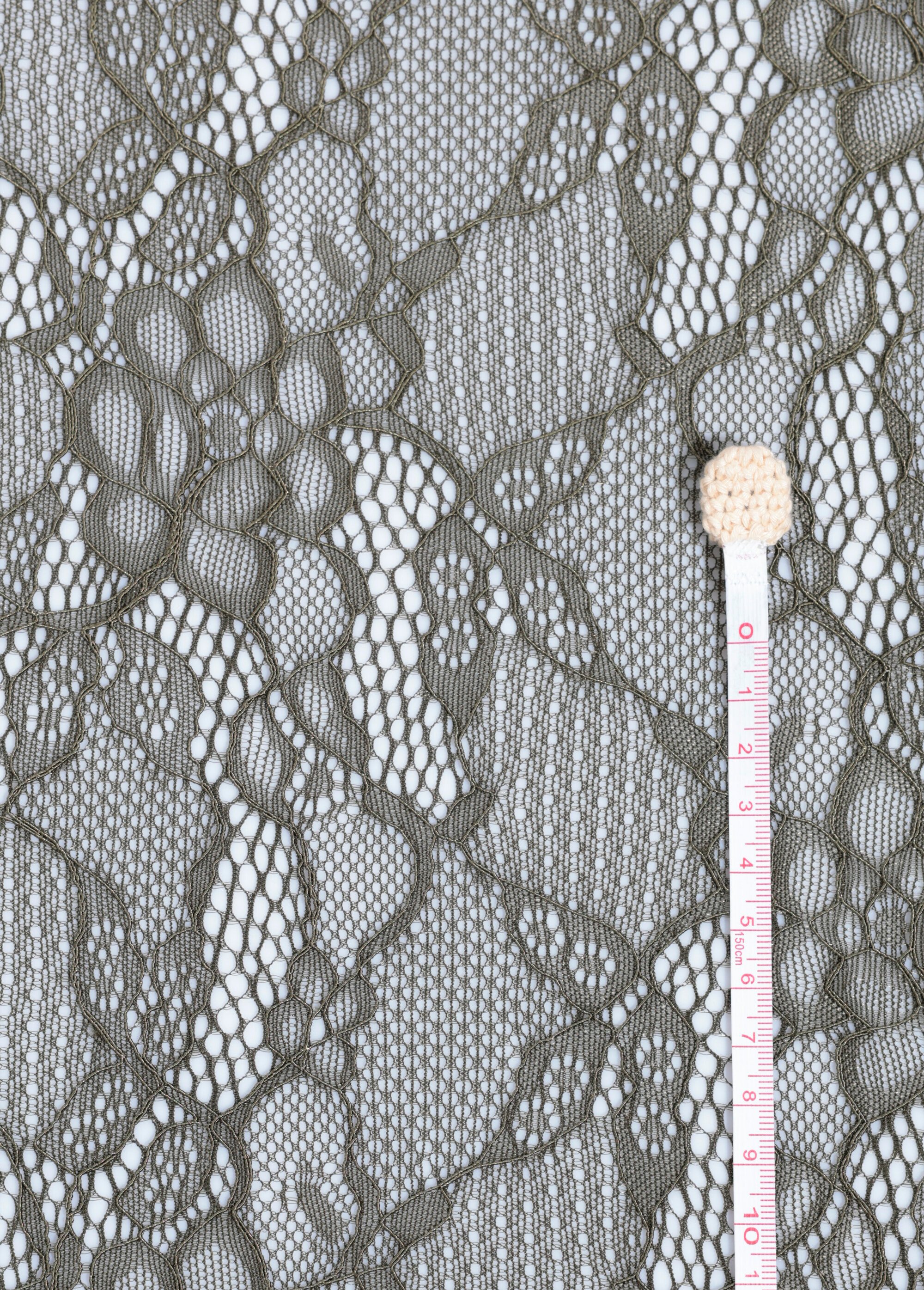 Coupon dentelle type Leavers, 3K VERT COT150518 DE2