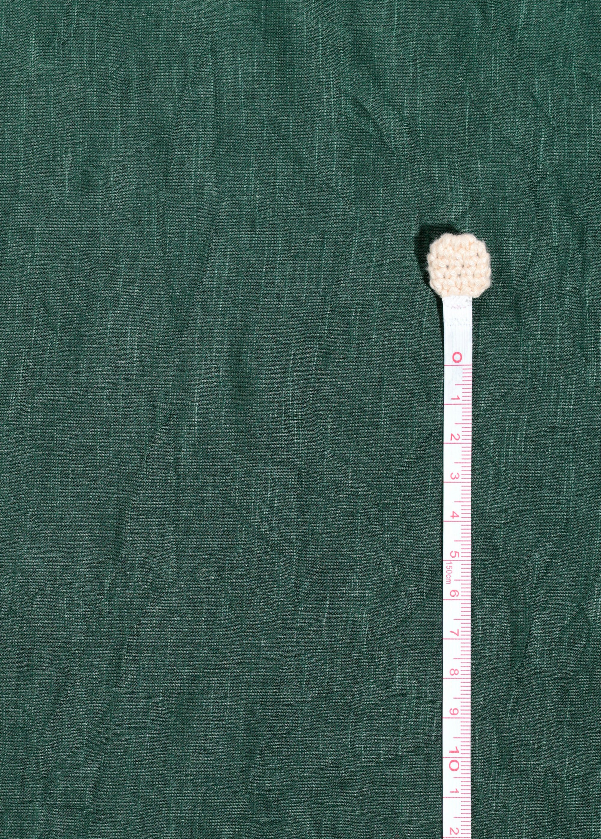 Coupon tissu jersey flammé froissé, 3V VERT COT150707 DE1