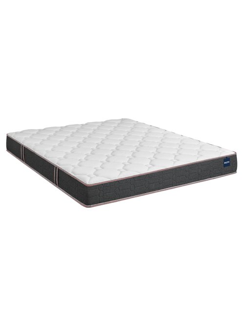 Ensemble Matelas ferme anti acariens + Sommier tapissier GRIS BUL-PACK-VITA21 DE1
