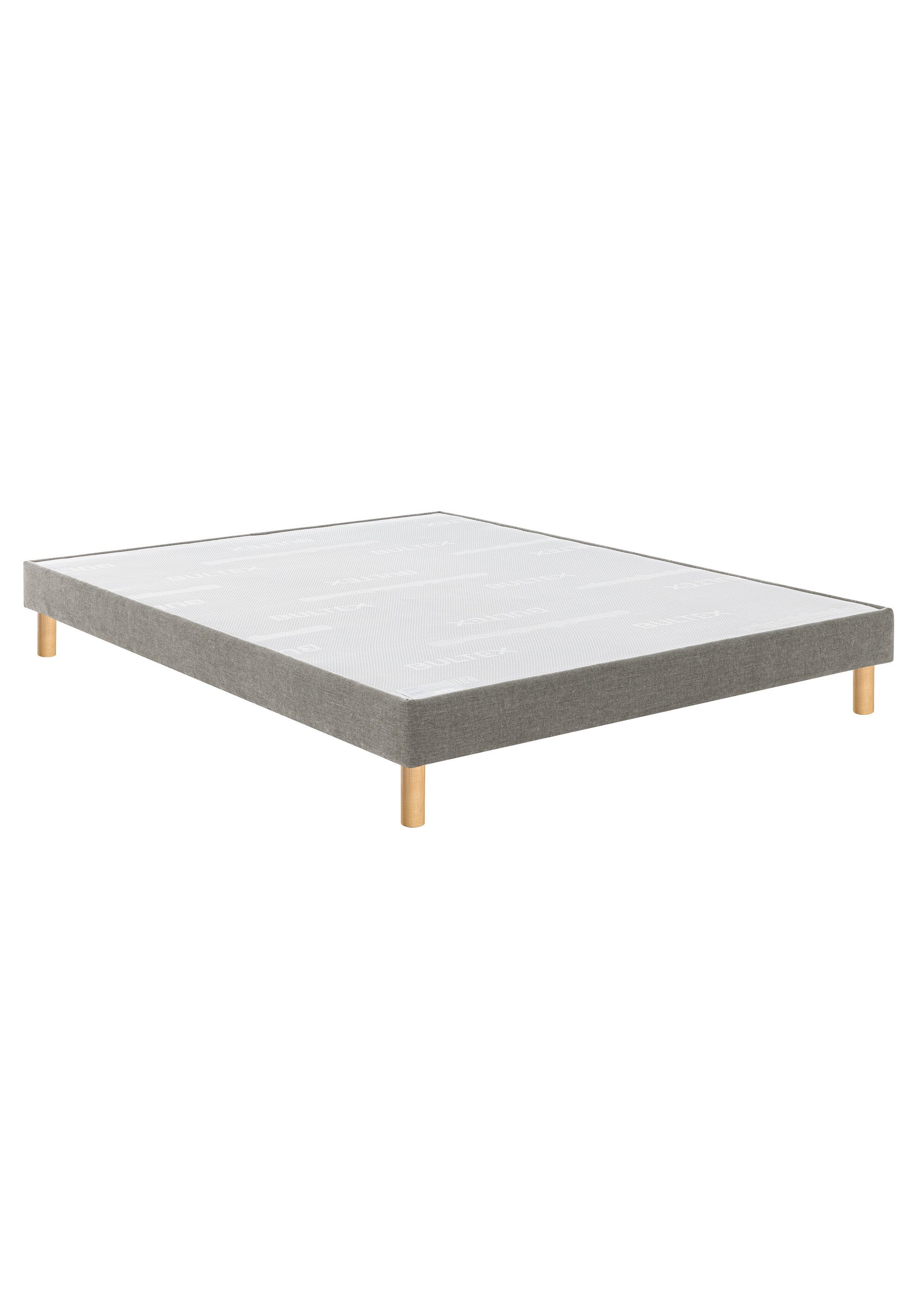 Ensemble Matelas ferme anti acariens + Sommier tapissier GRIS BUL-PACK-VITA21 DE2