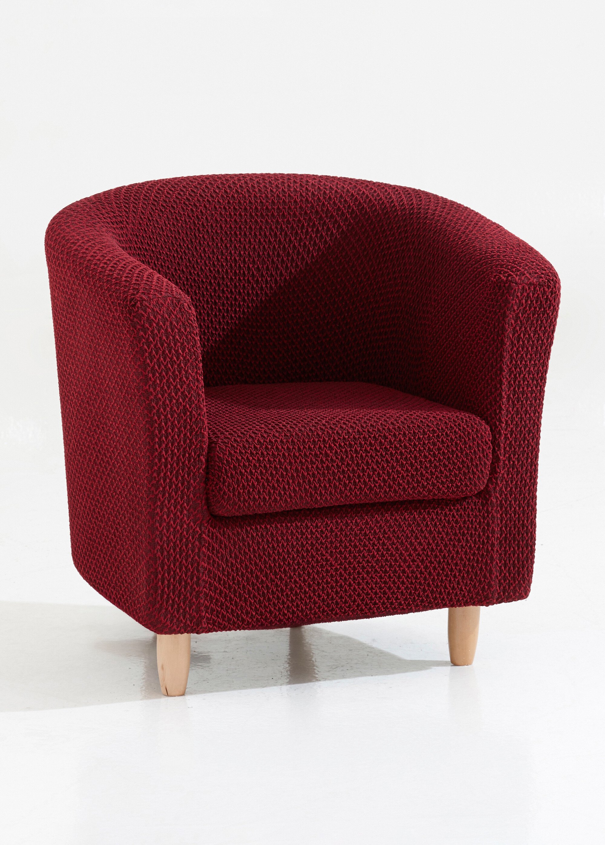 Housse intégrale cabriolet, fauteuil et canapé à accoudoirs Rouge RENZO DE1