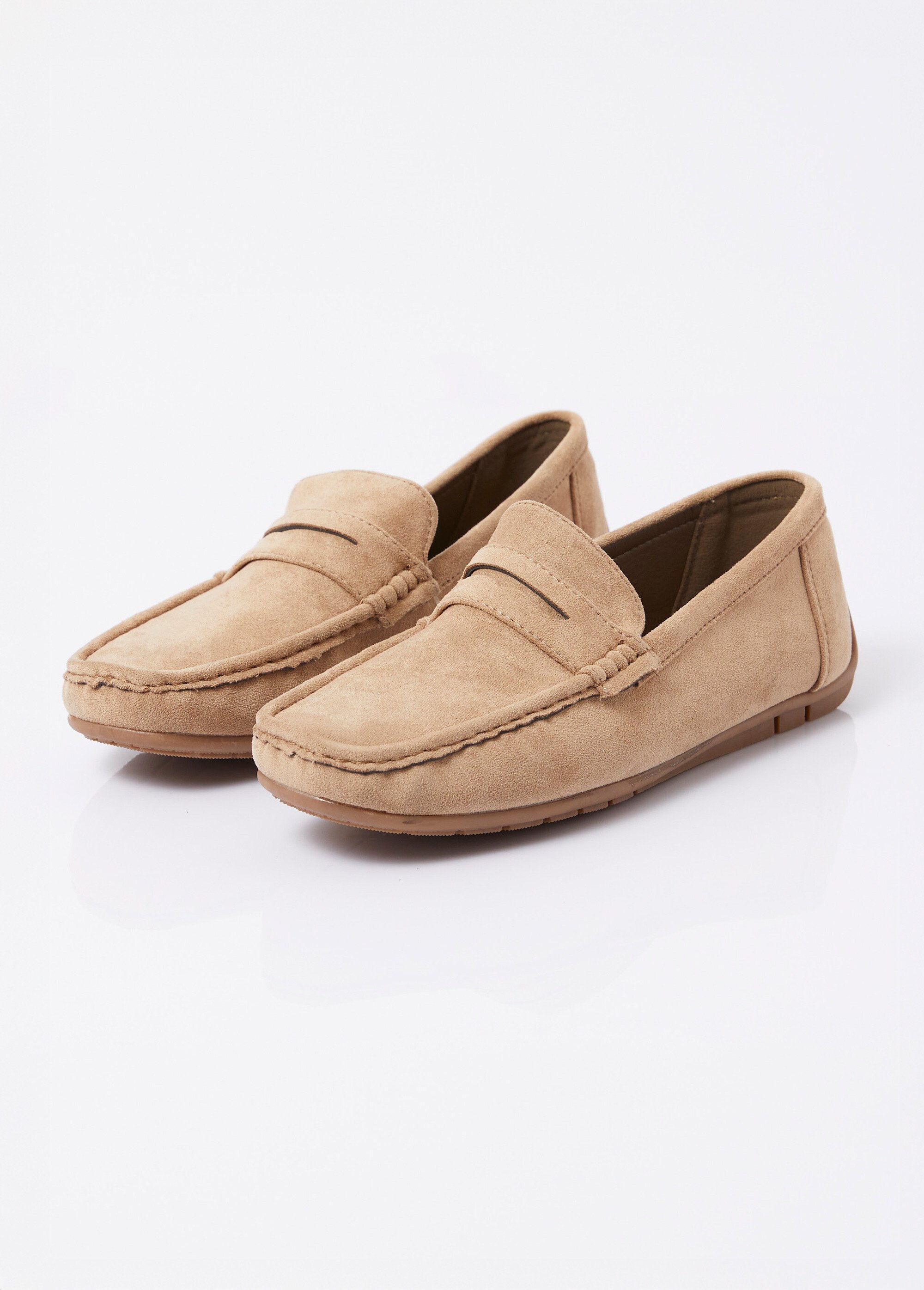 Mocassins suédine, semelle antidérapante Homme Beige JANNZX549 DE1