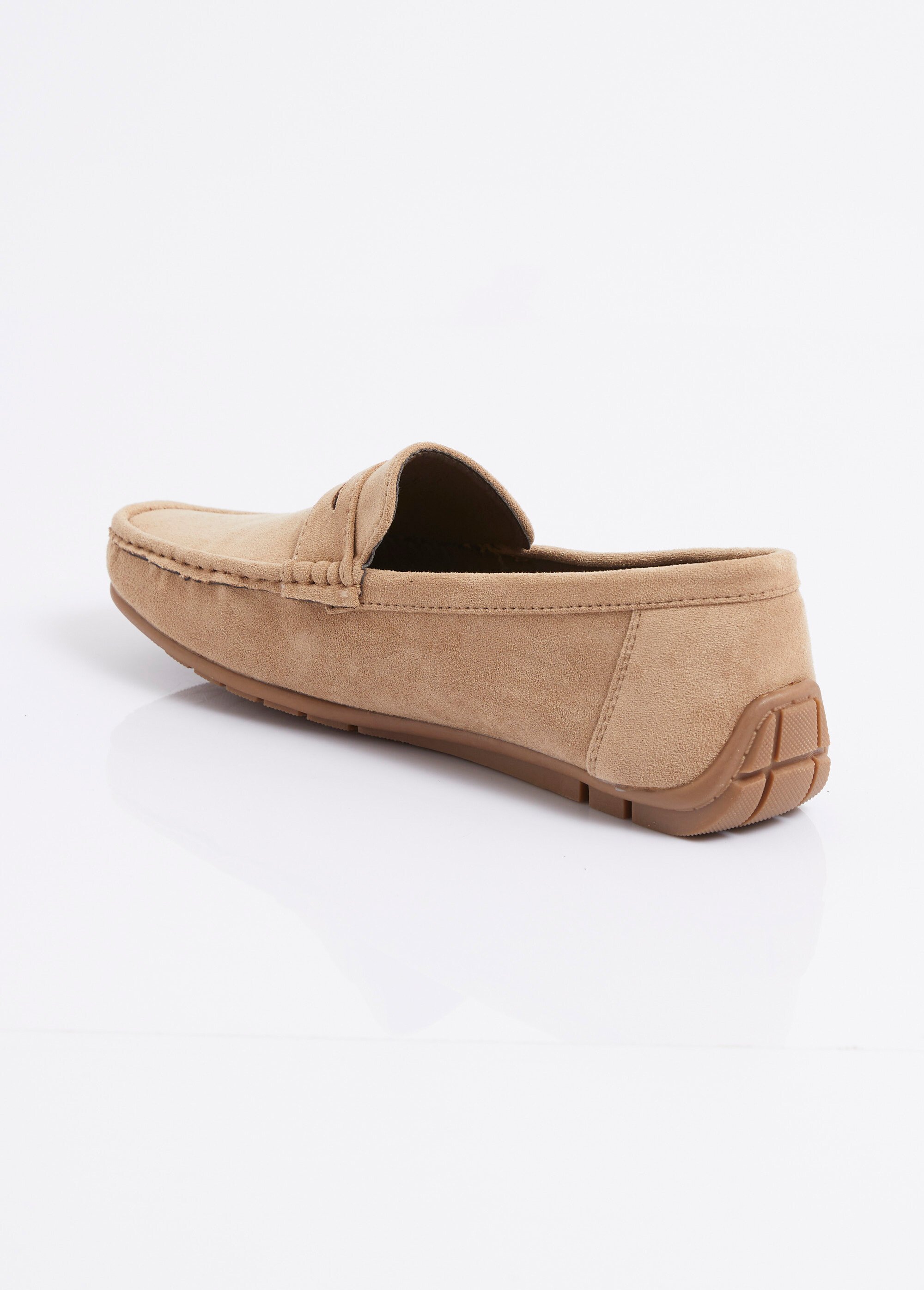 Mocassins suédine, semelle antidérapante Homme Beige JANNZX549 DO1