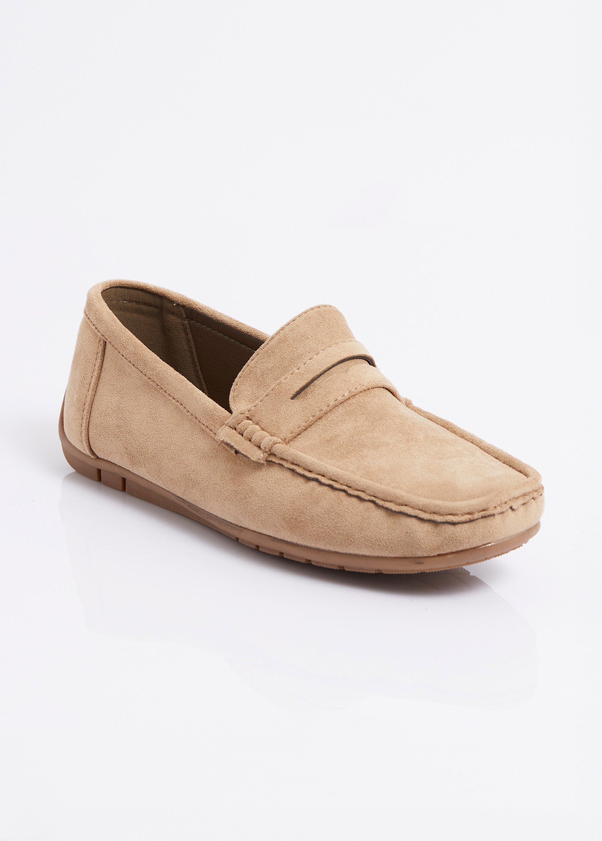 Mocassins suédine, semelle antidérapante Homme Beige JANNZX549 FA1