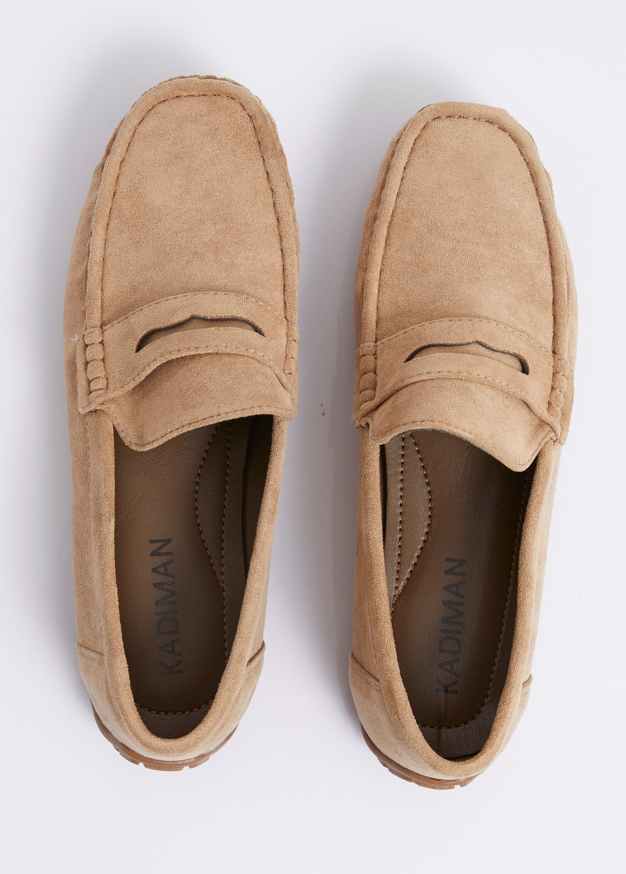 Mocassins suédine, semelle antidérapante Homme Beige JANNZX549 OV1