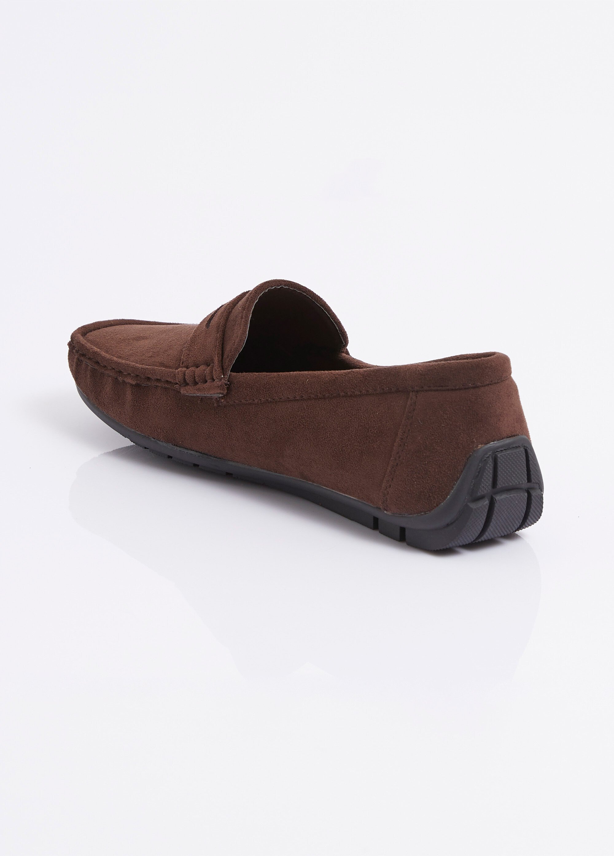 Mocassins suédine, semelle antidérapante Homme Marron JANNZX549 DO1