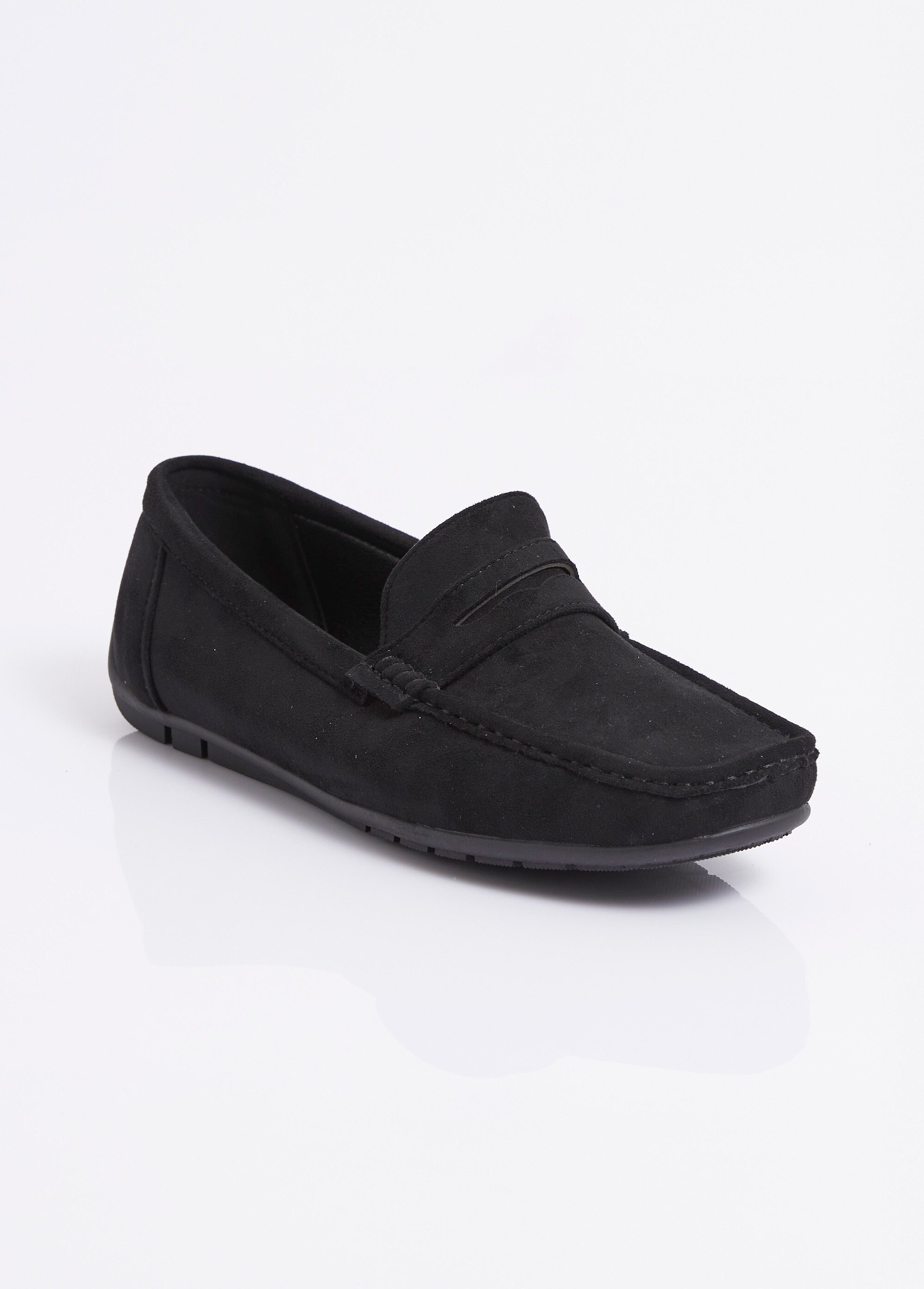 Mocassins suédine, semelle antidérapante Homme Noir JANNZX549 FA1