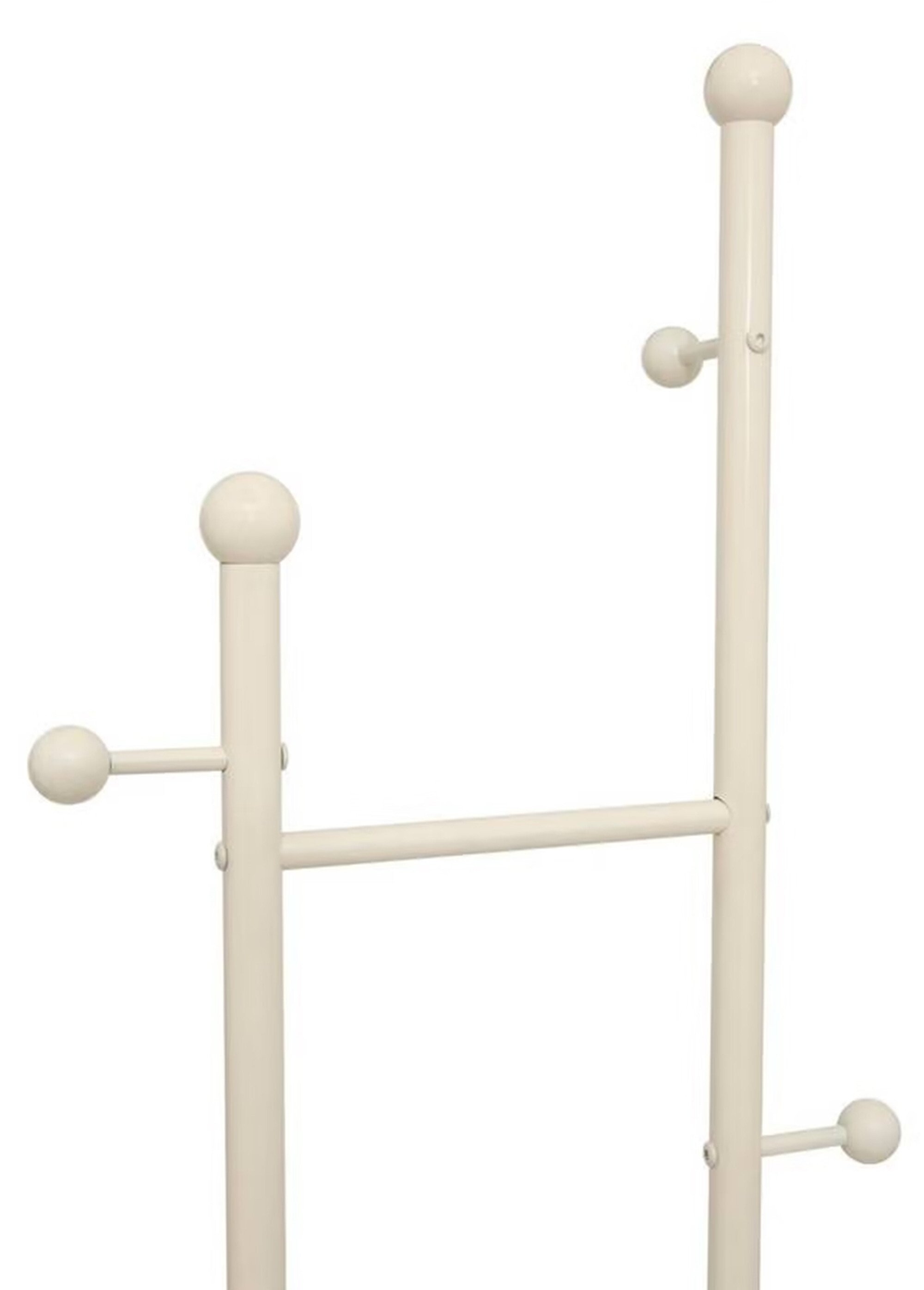 Porte manteau design acier, 6 patères GRIS JJA-209344 DE2