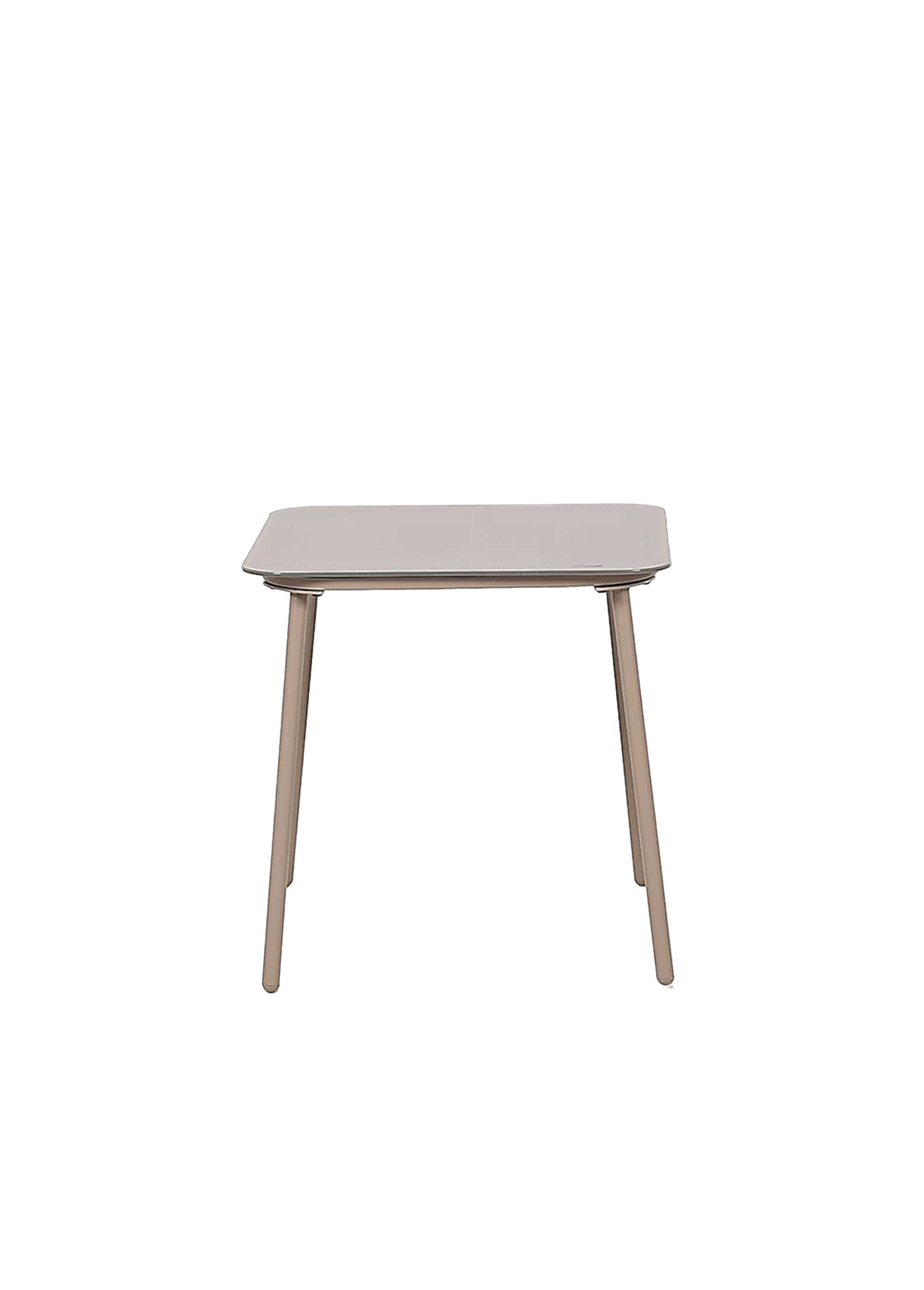 Salon de jardin 3 pièces toile rayée BEIGE CMP-HDO7435 DE2