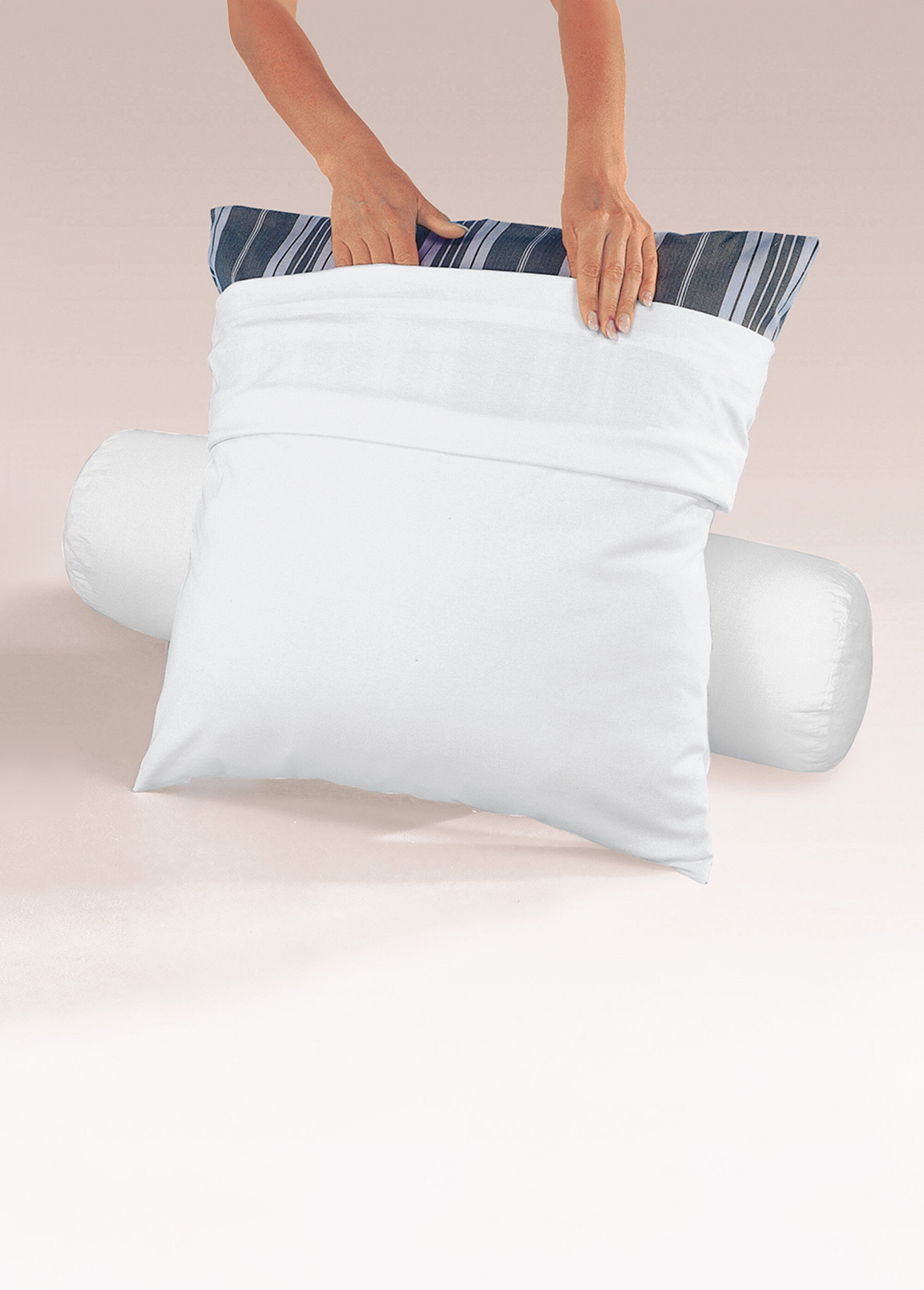 Sous-taie oreiller ou traversin - lot de 2