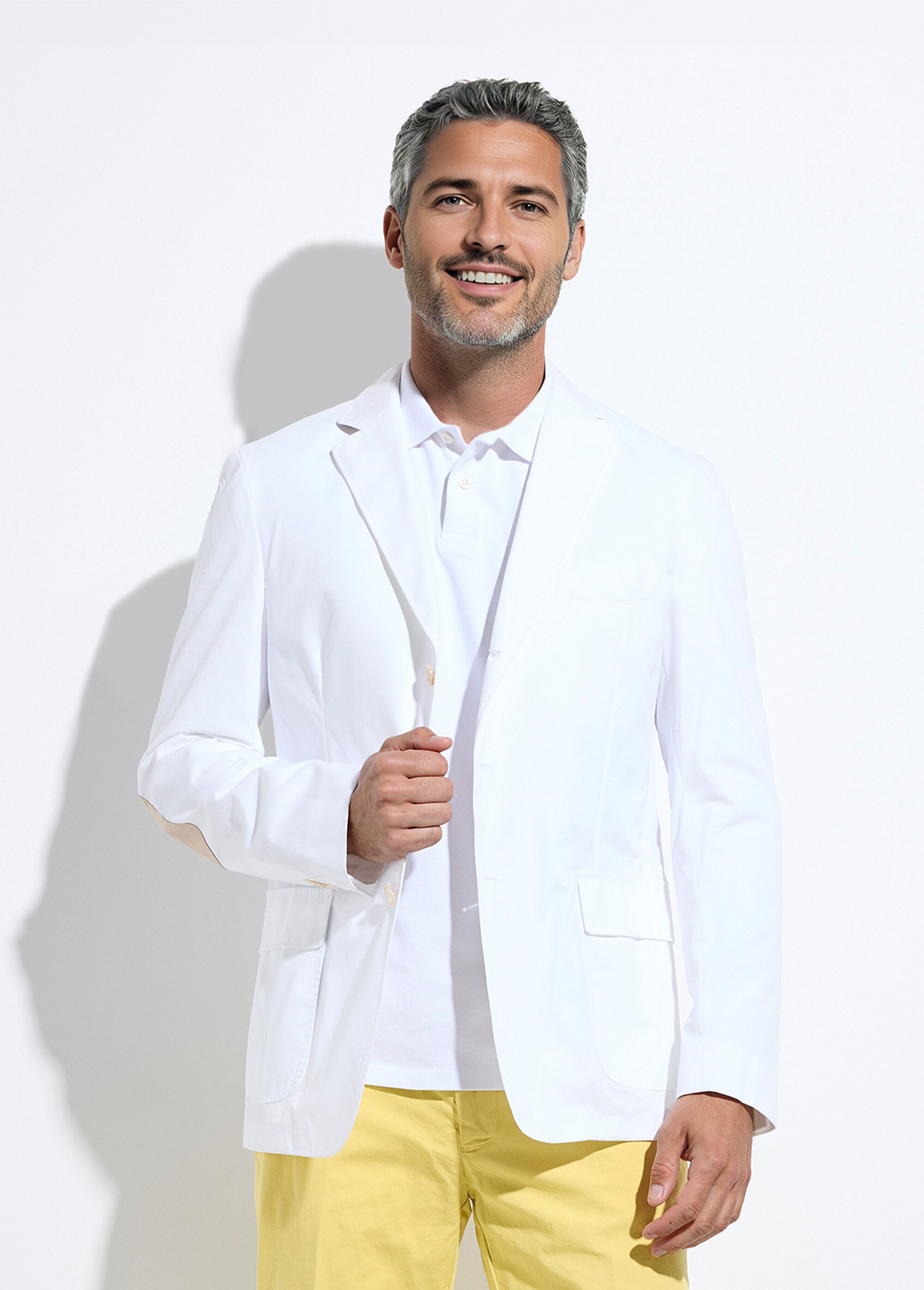 Veste blazer légère en coton, clair