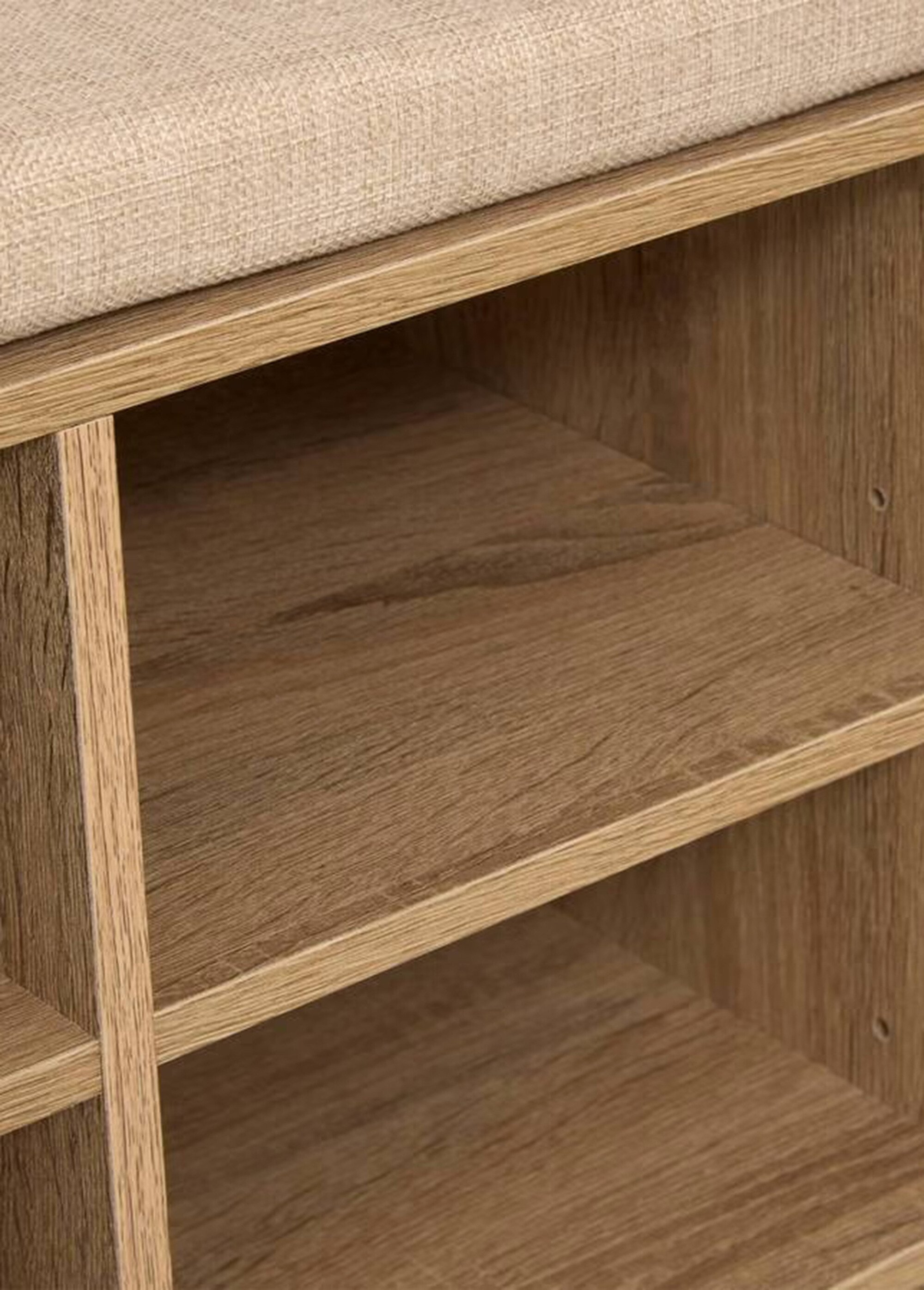 Banc range chaussures pour 6 paires MARRON JJA-209395 DE4