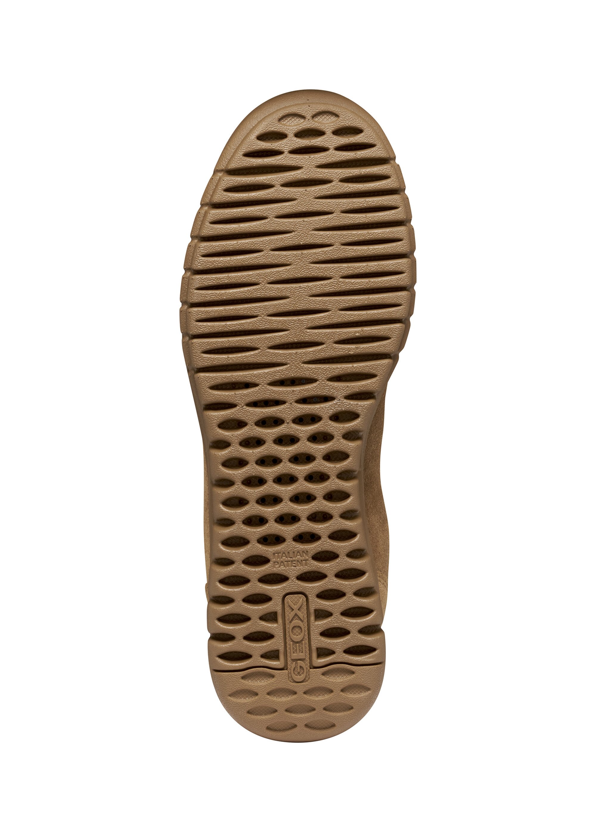 Baskets en cuir suédé monochrome Femme Marron GEO-D567SA UN1