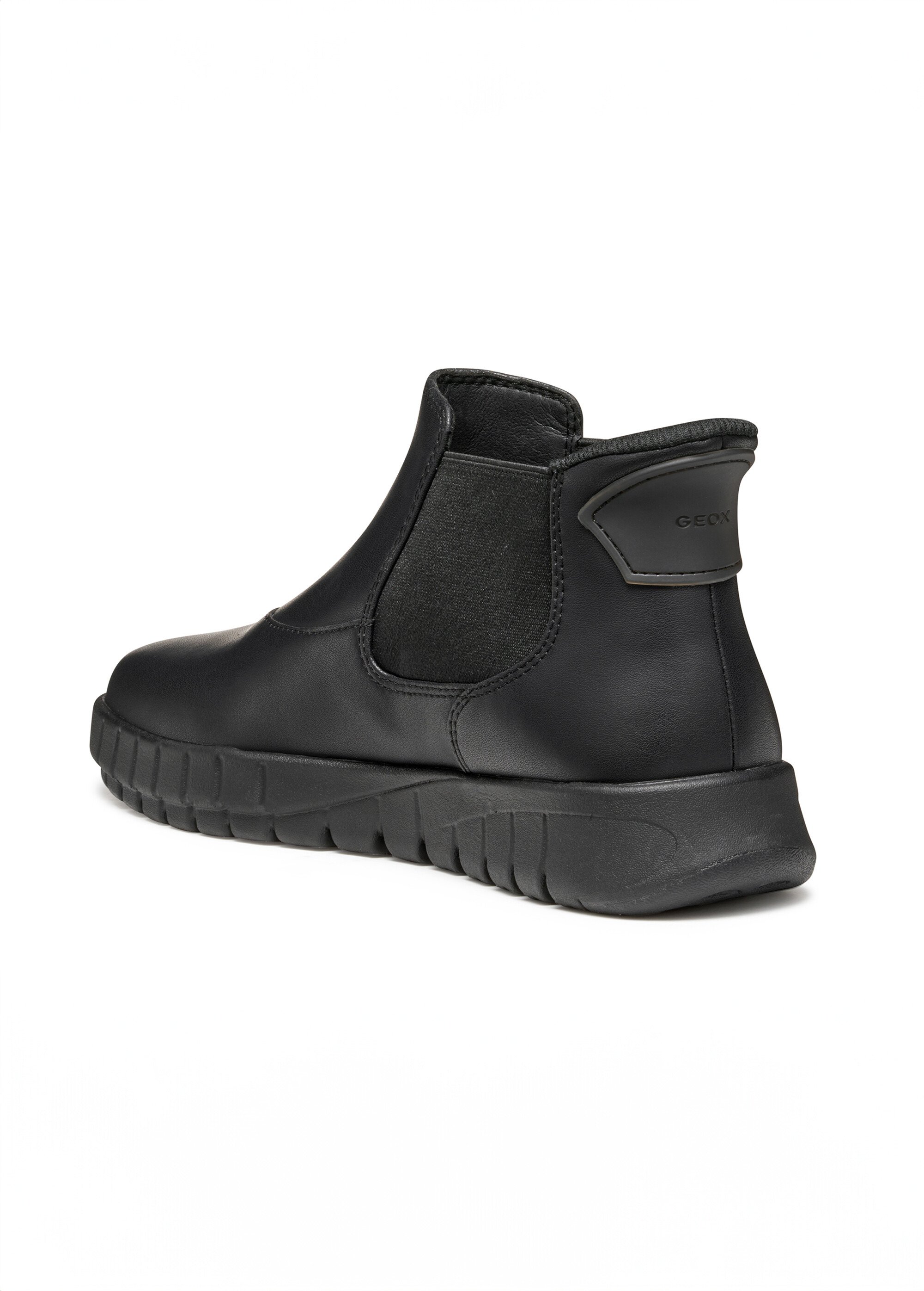 Boots Chelsea avec semelle crantée Femme Noir GEO-D567SB DO1