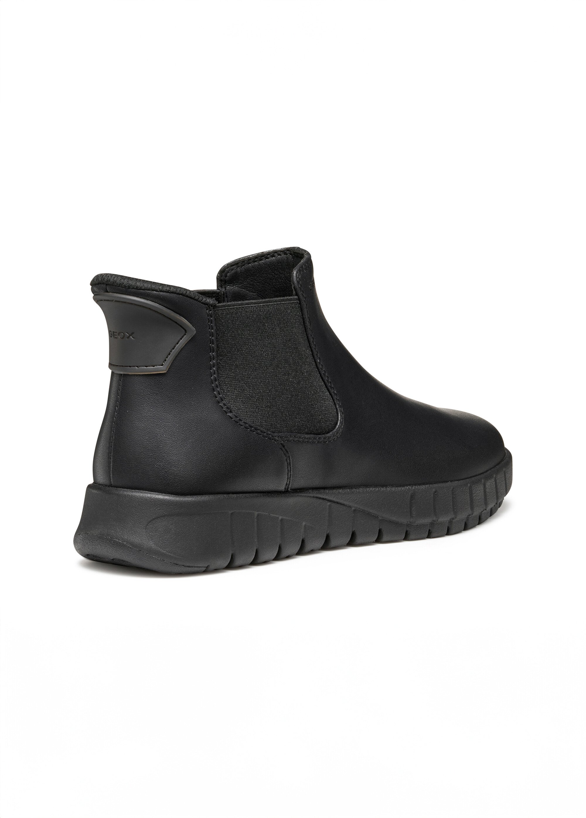 Boots Chelsea avec semelle crantée Femme Noir GEO-D567SB DO2