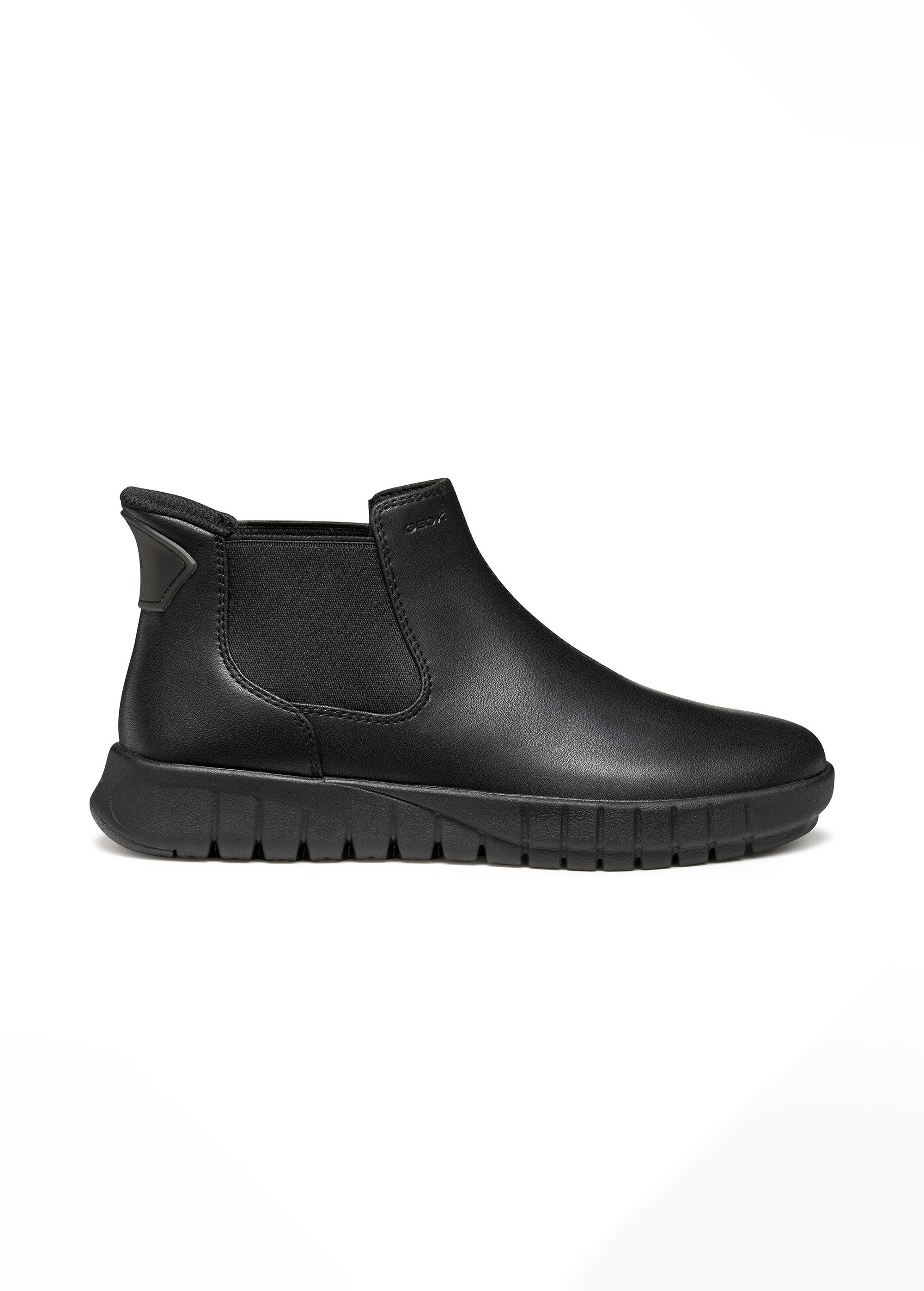 Boots Chelsea avec semelle crantée Femme Noir GEO-D567SB DR1