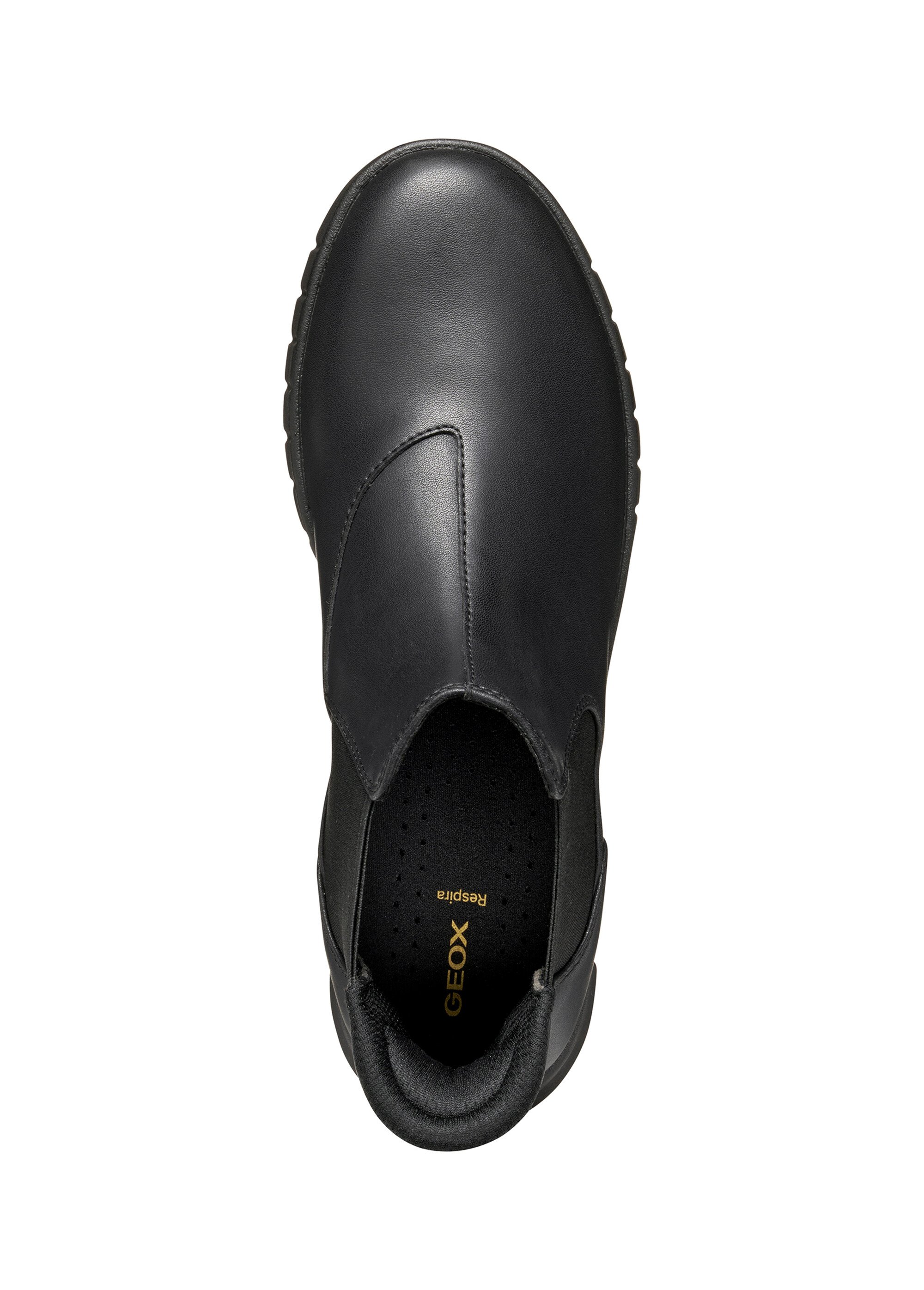 Boots Chelsea avec semelle crantée Femme Noir GEO-D567SB OV1