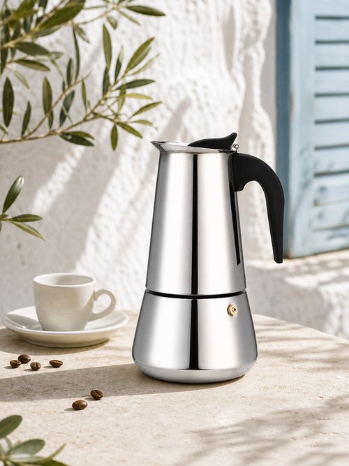 Cafetière italienne inox 450ml / 9 tasses Gris 9220255 SI1