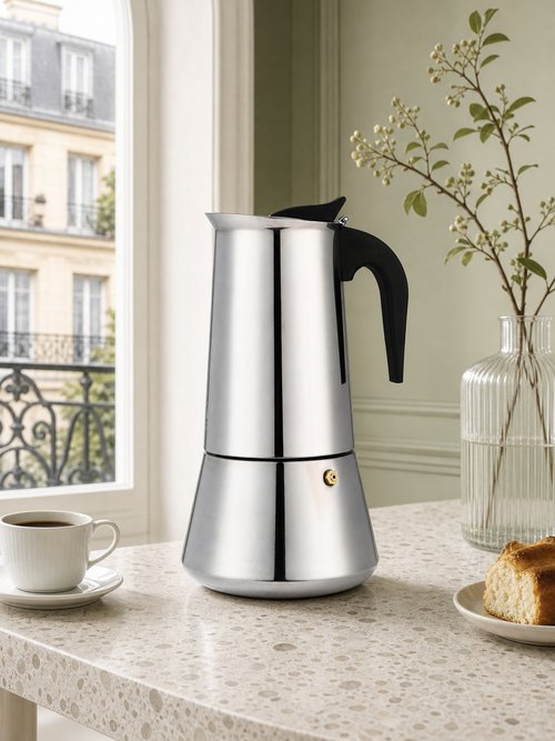 Cafetière italienne inox 600ml / 12 tasses Gris 9220265 SI1