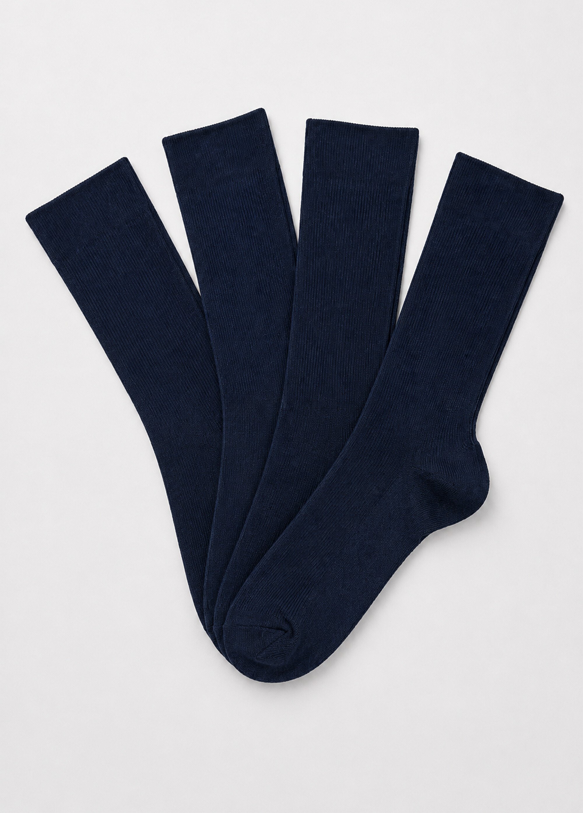 Chaussettes hautes chaudes - lot de 2 paires Femme Bleu BORNEO AP1