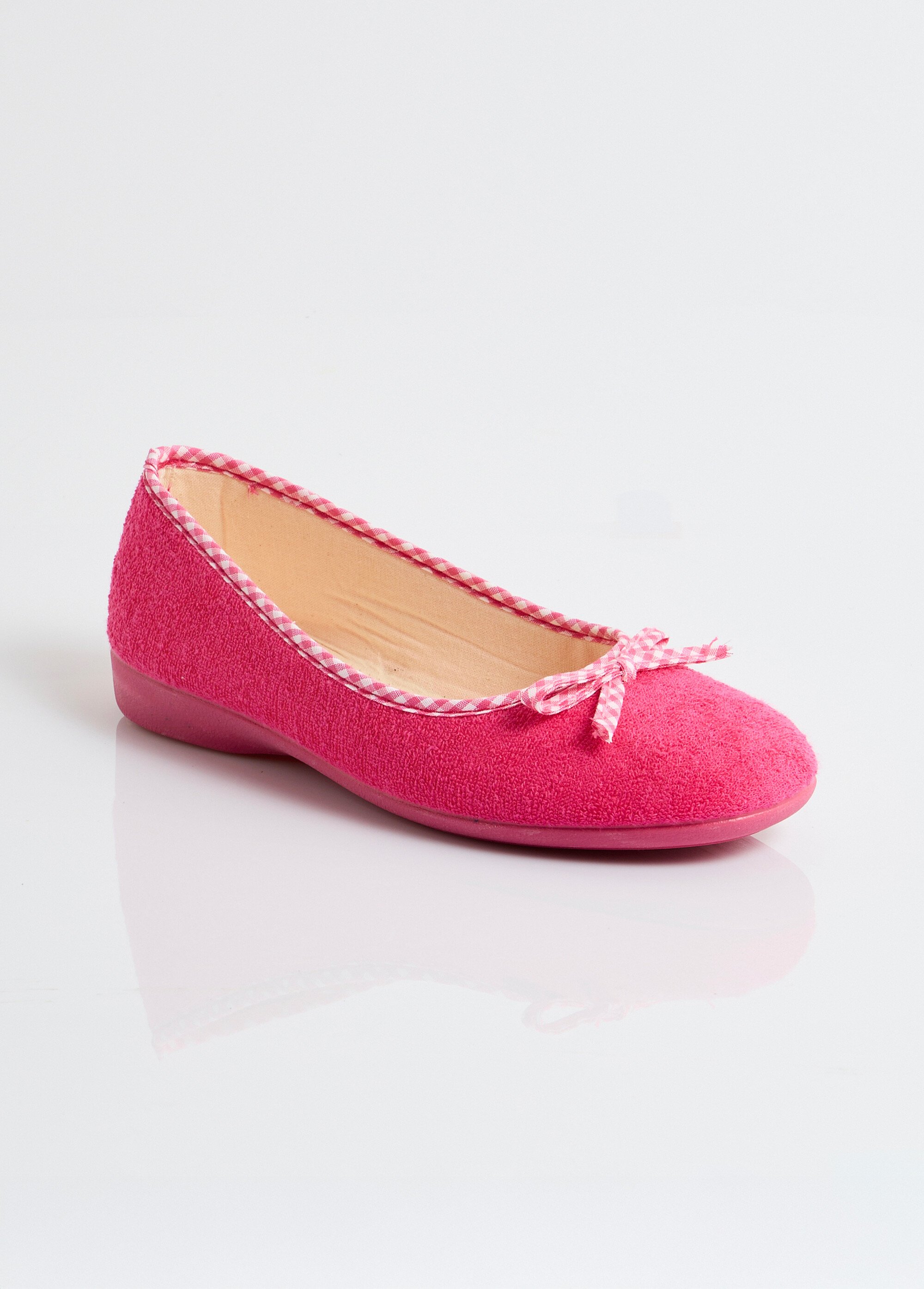 Chaussons ballerines largeur confort Femme Rose ORINGUA FA1