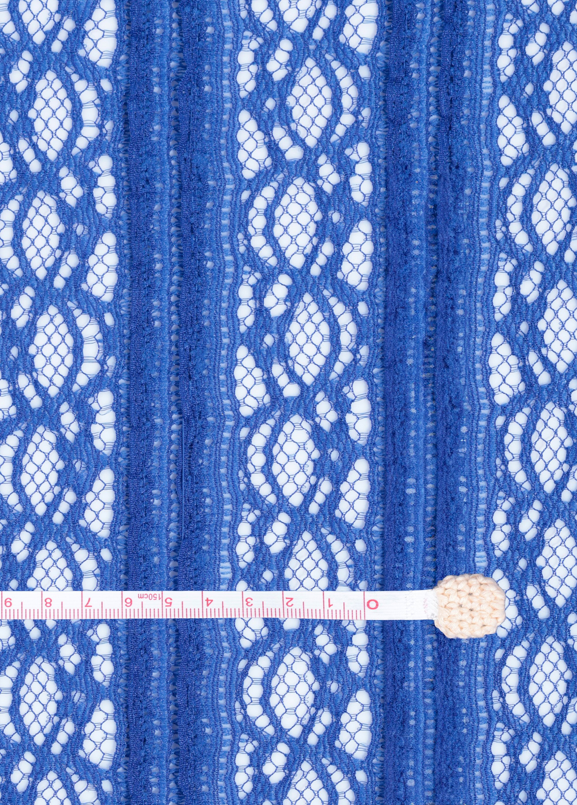 Coupon tissu, dentelle à étages BLEU ROYAL COT69377 DE1