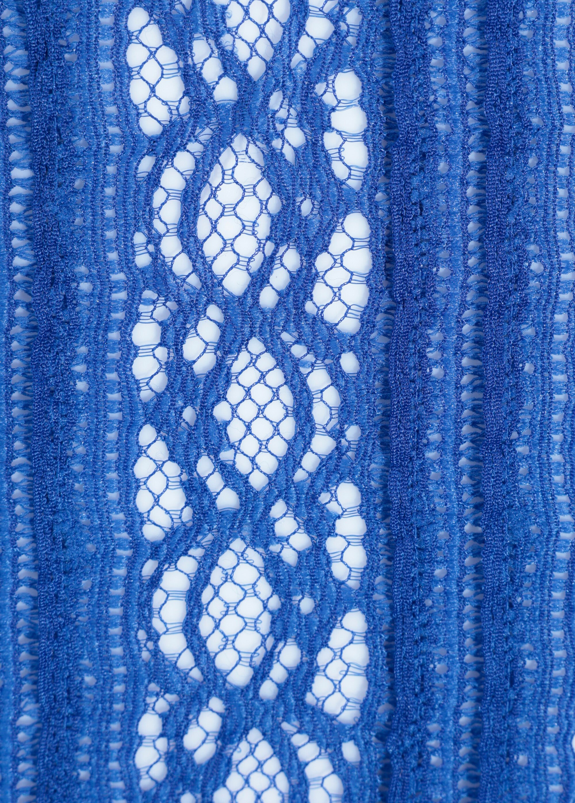 Coupon tissu, dentelle à étages BLEU ROYAL COT69377 DE2