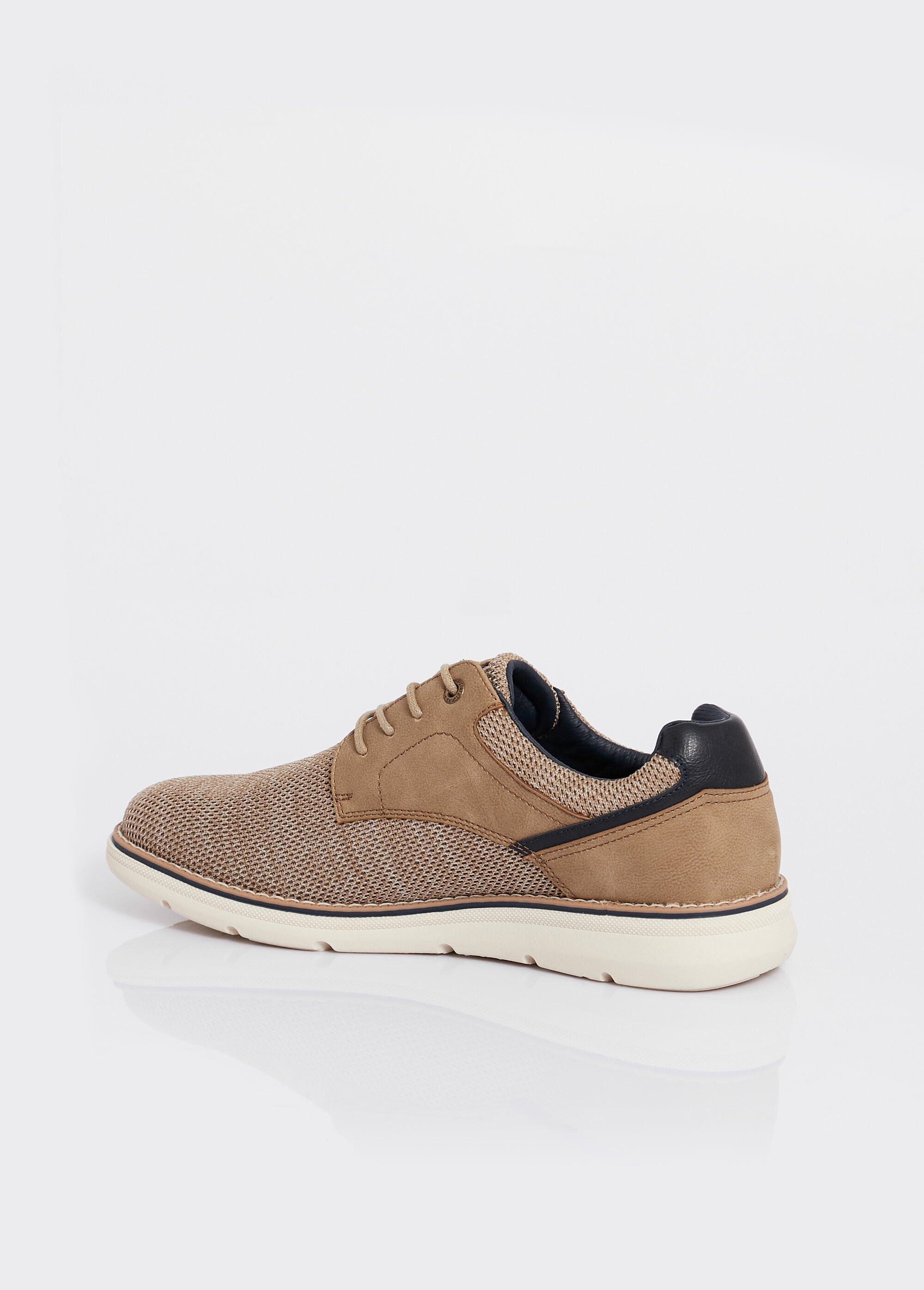 Derbies multimatières à lacets Homme Beige ELOEL0988 DO1