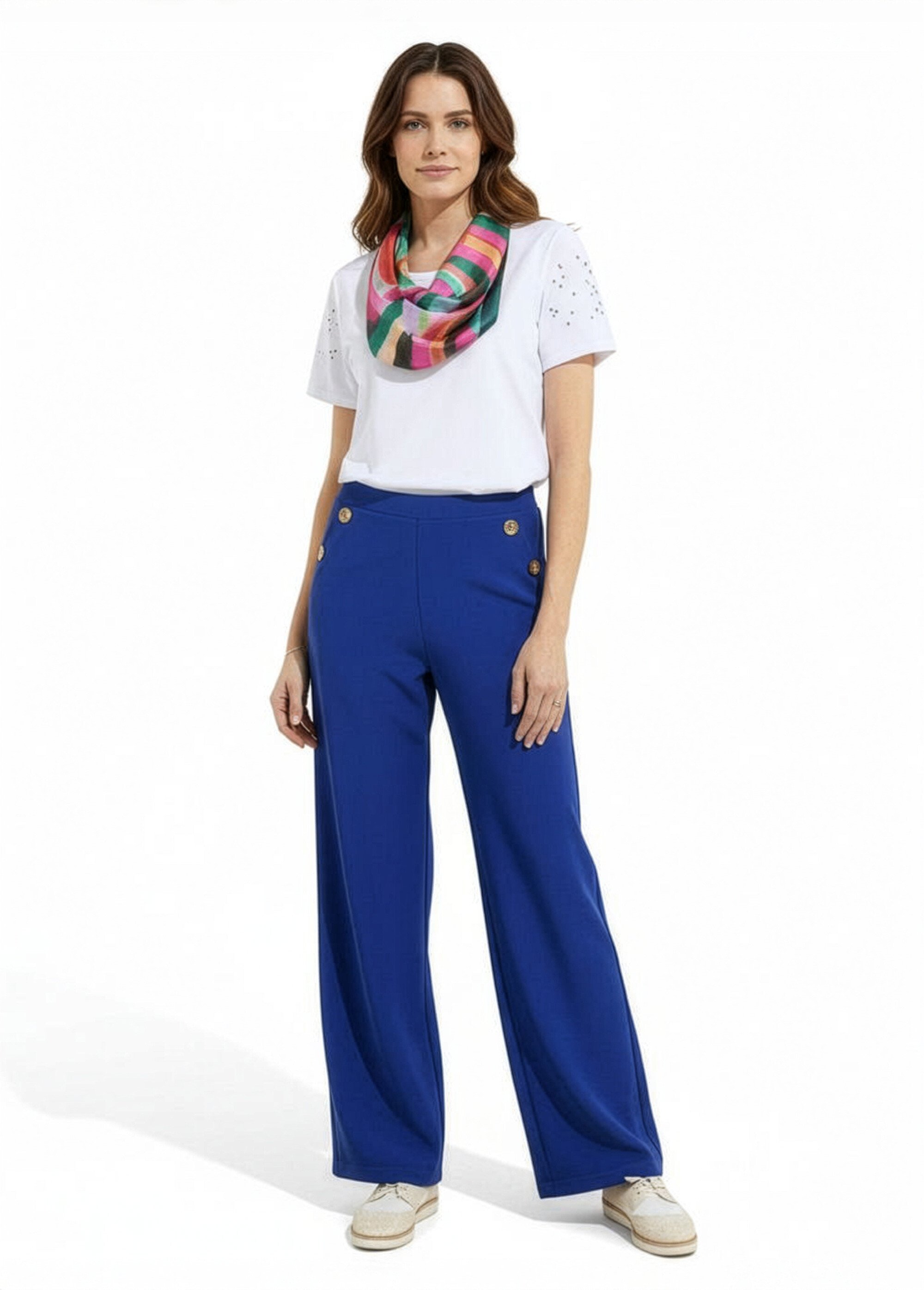 Foulard carré satiné imprimé graphique Femme MULTICOLORE ULIANA SF1