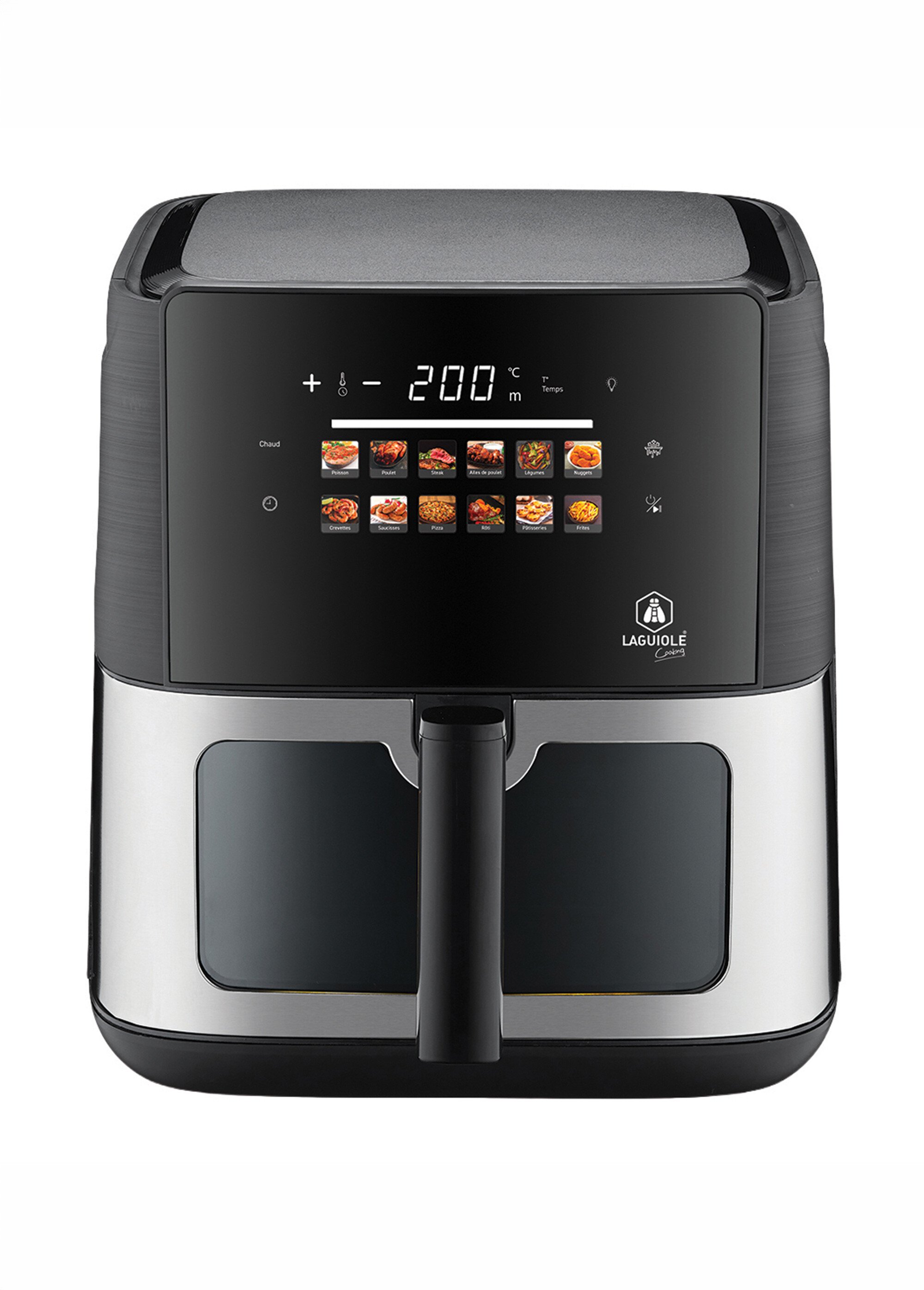 Friteuse à air chaud 12 programmes, 8L Noir 9220125 DE1