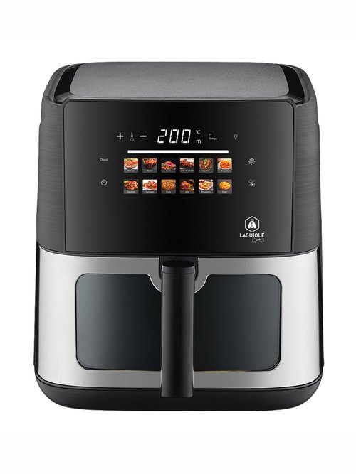 Friteuse à air chaud 12 programmes, 8L Noir 9220125 DE1