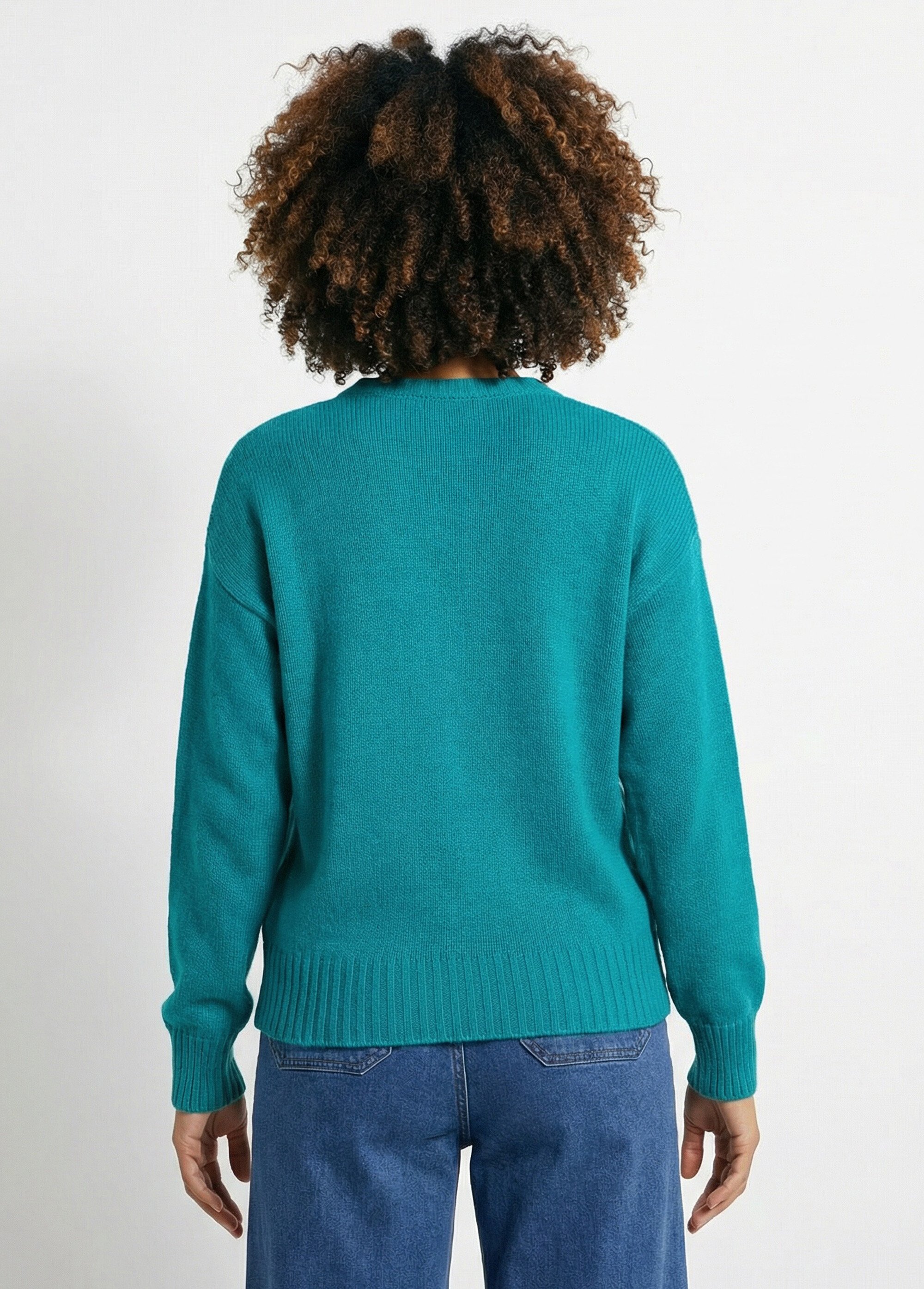 Gilet doux col V boutonné Femme OPALE MYRAN DO1