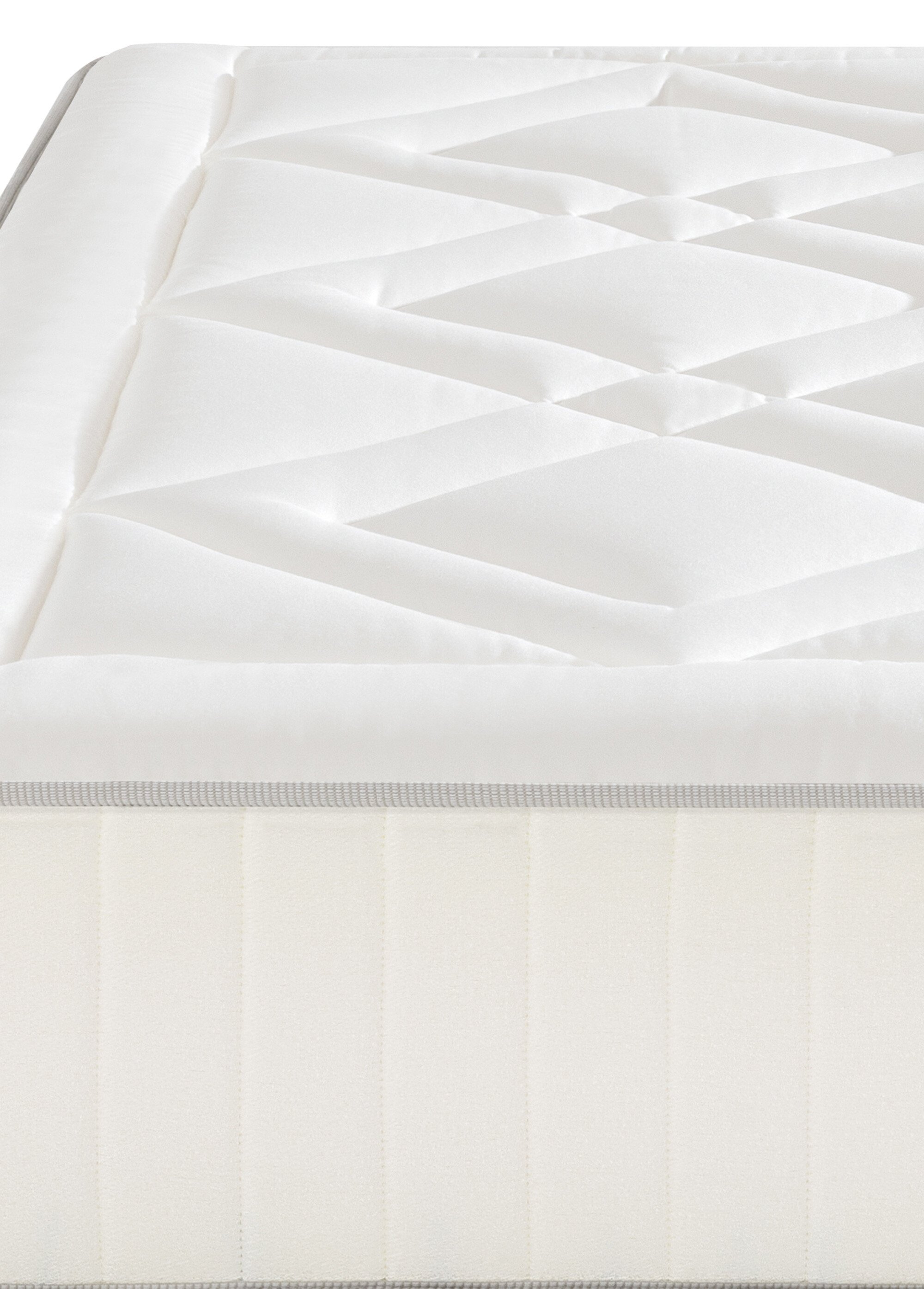 Matelas moelleux cachemire à ressorts, haut. 28cm BLANC EPE-PALACE DE2