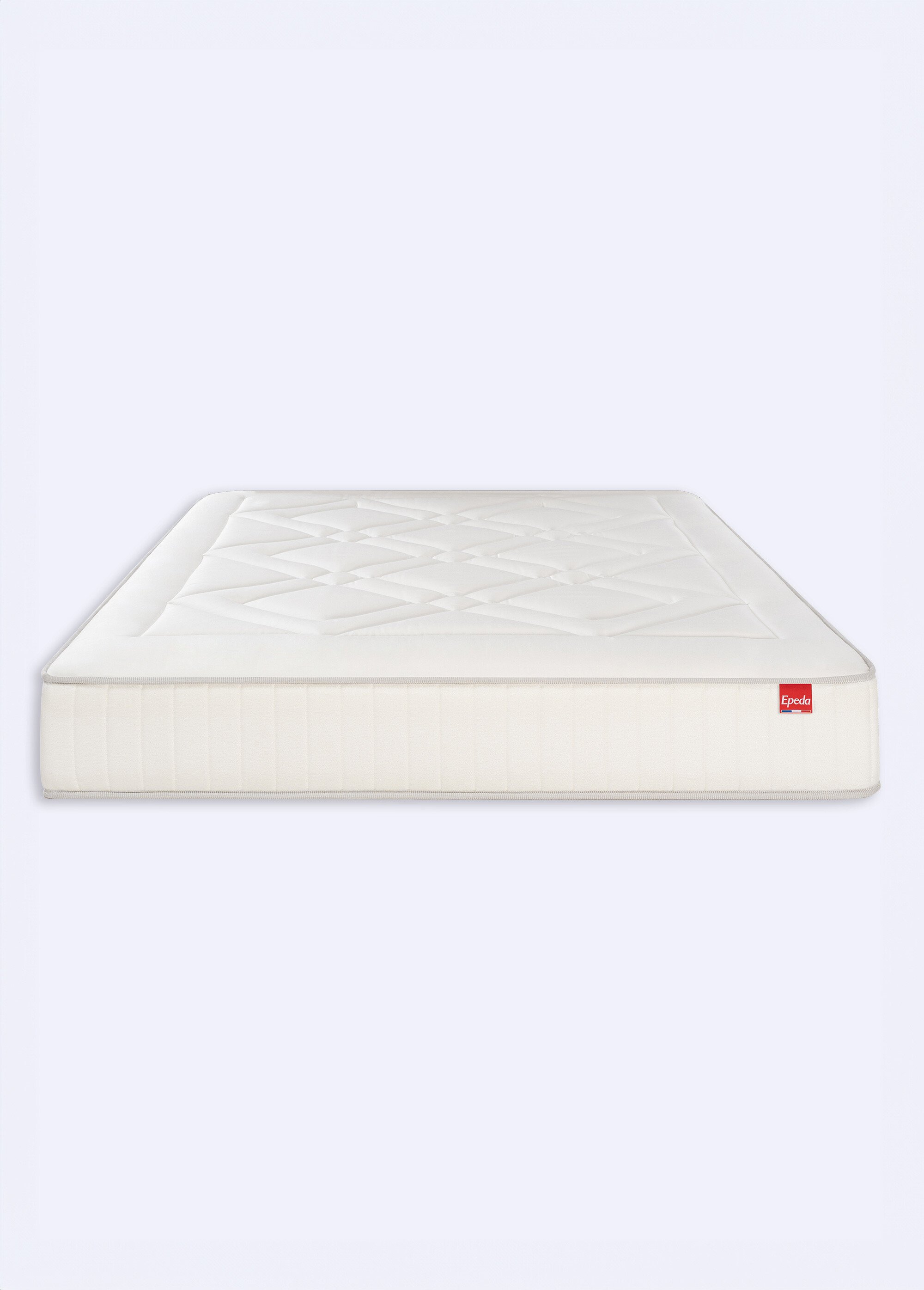 Matelas moelleux cachemire à ressorts, haut. 28cm BLANC EPE-PALACE DE4