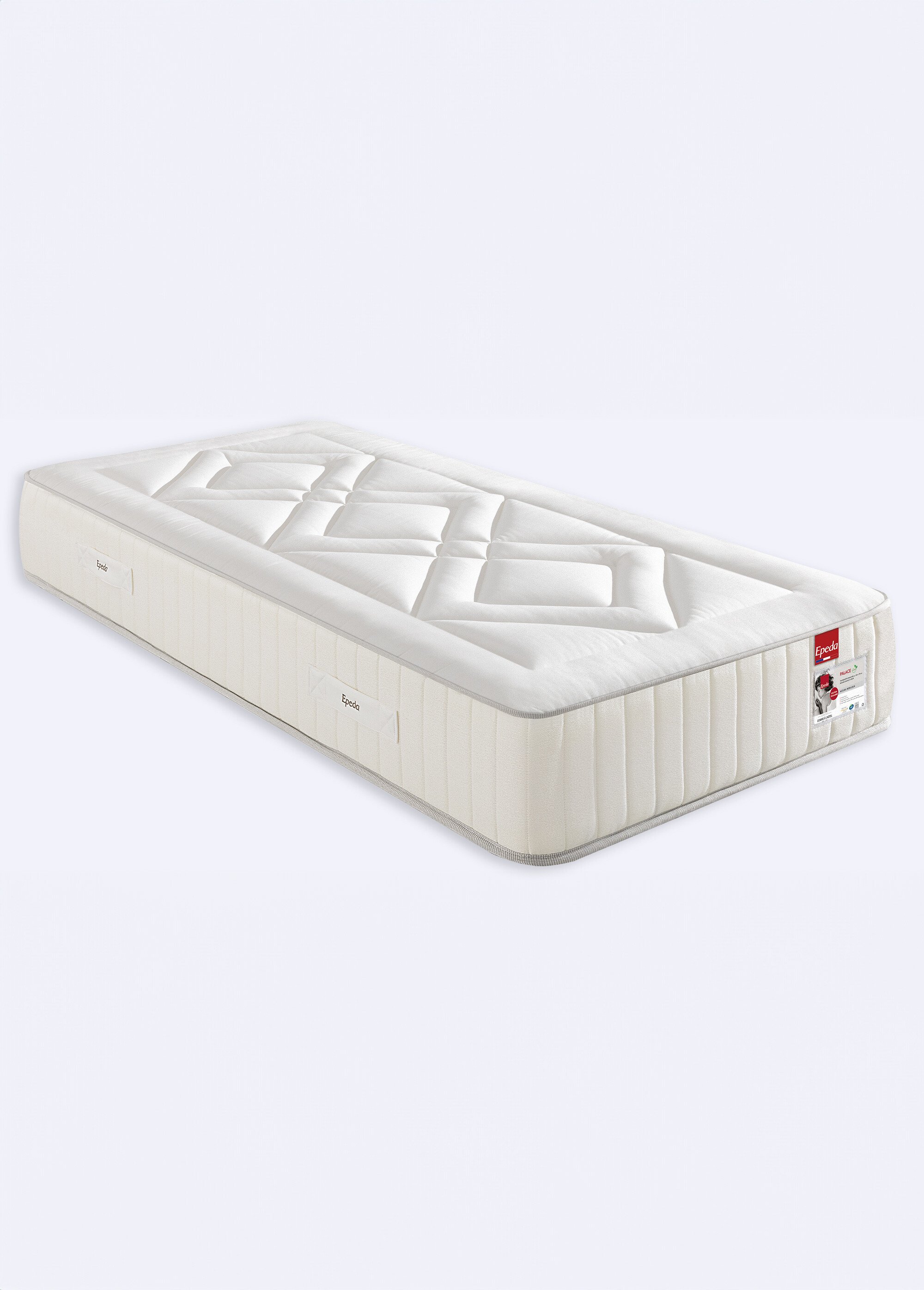 Matelas moelleux cachemire à ressorts, haut. 28cm BLANC EPE-PALACE FA2