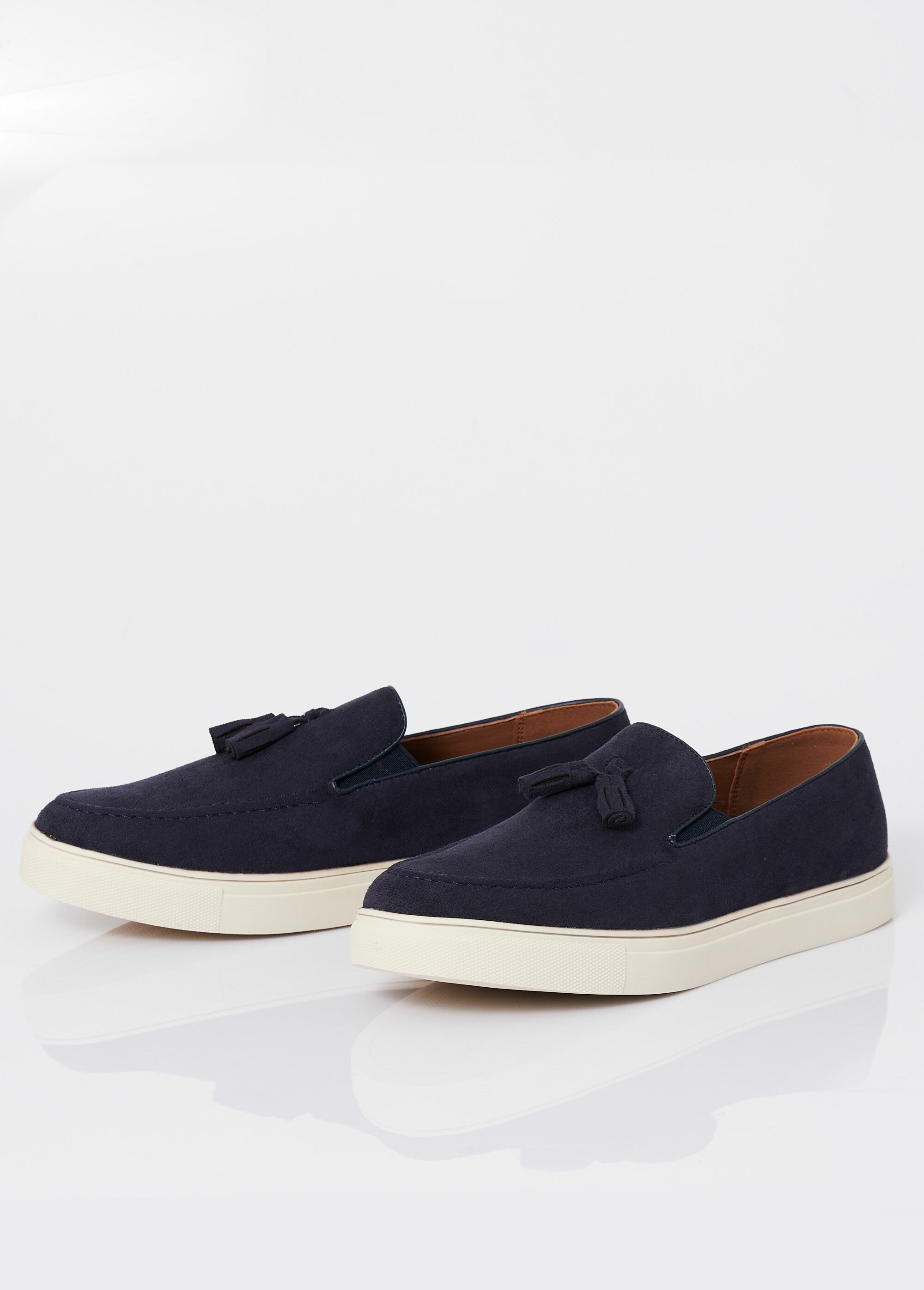Mocassins compensés tendance en suédine Homme Bleu ELOEL0869 DE1